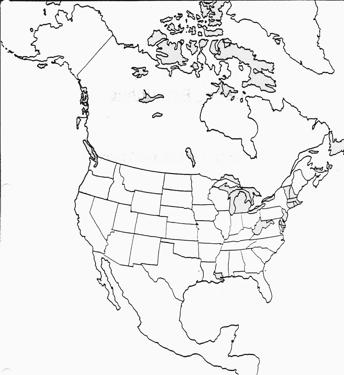 North America Map Coloring Page High Quality Coloring Pages Coloring Home