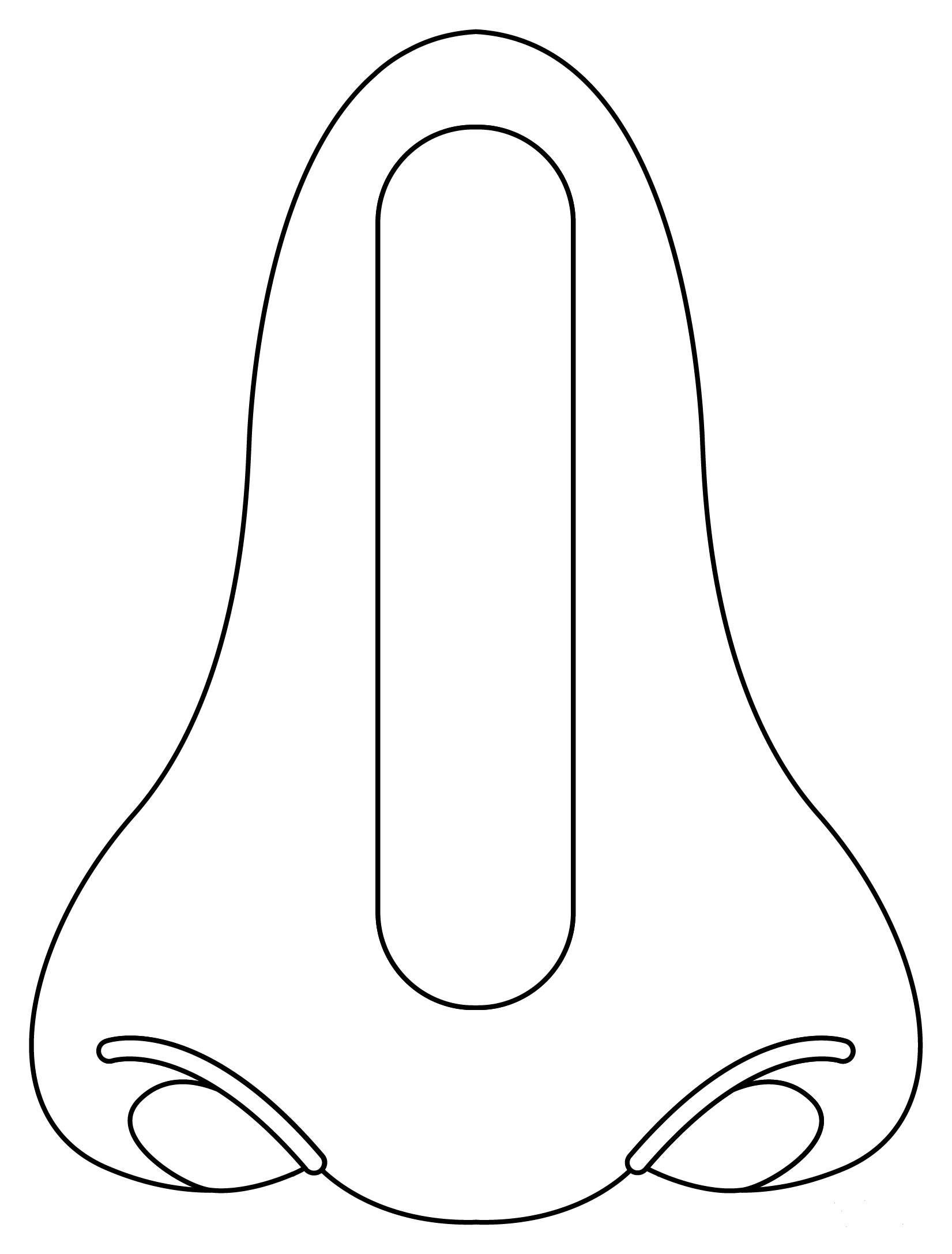 Nose Coloring Page ColouringPages