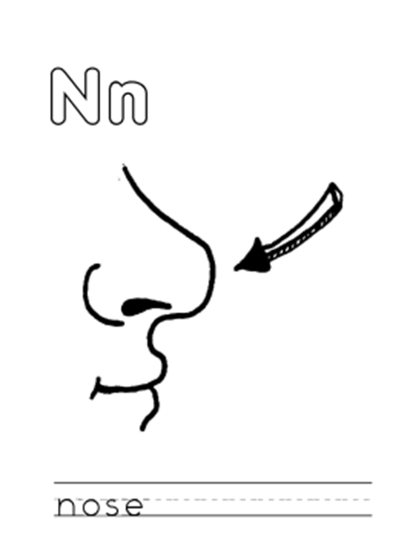 Nose Coloring Pages For Kids Coloring Pages