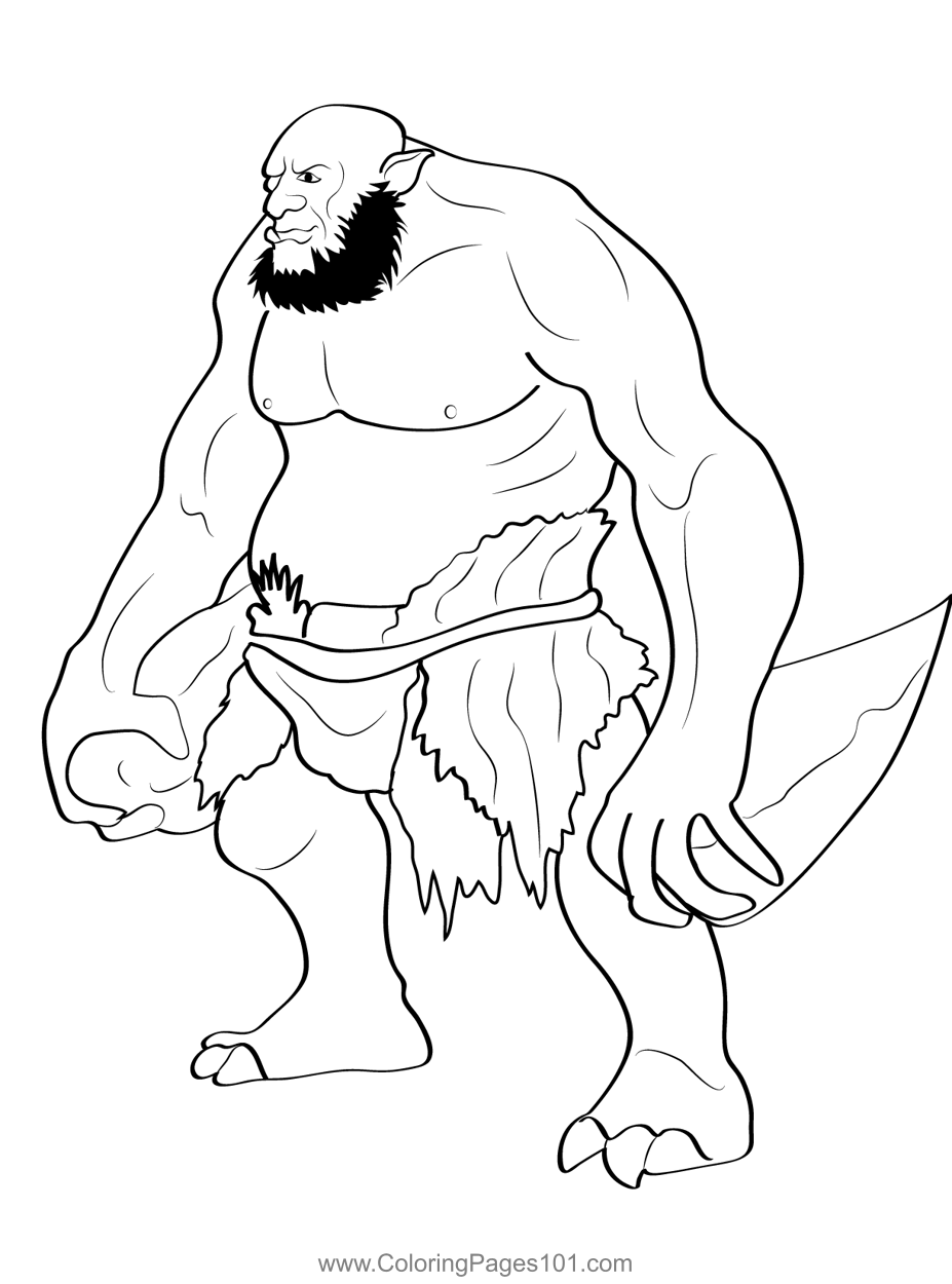 Ogre 15 Coloring Page For Kids Free Ogres Printable Coloring Pages Online For Kids