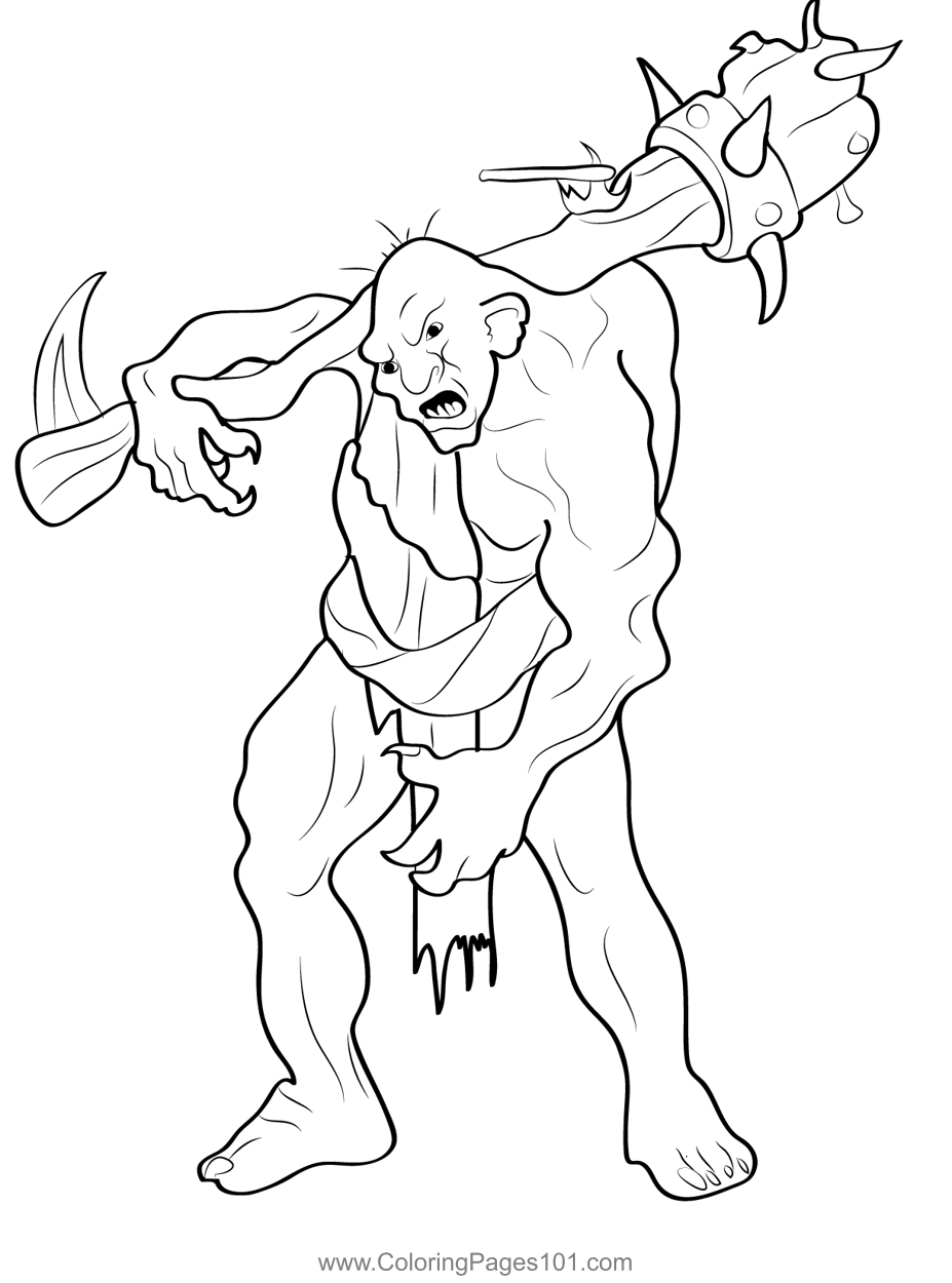 Ogre 2 Coloring Page For Kids Free Ogres Printable Coloring Pages Online For Kids