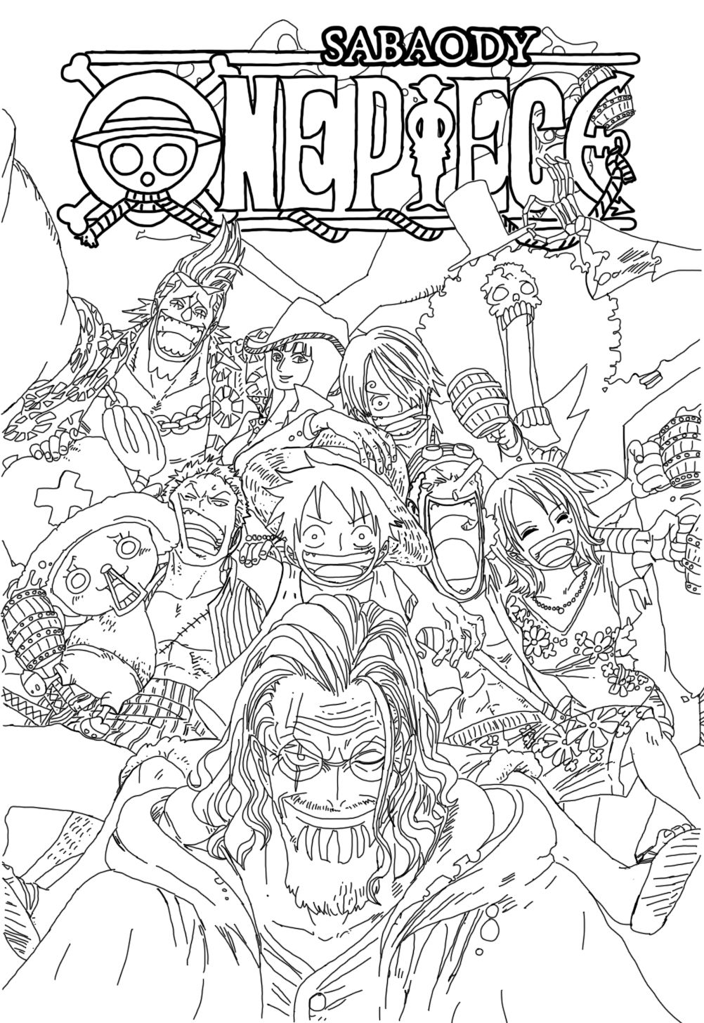One Piece Printable Coloring Pages