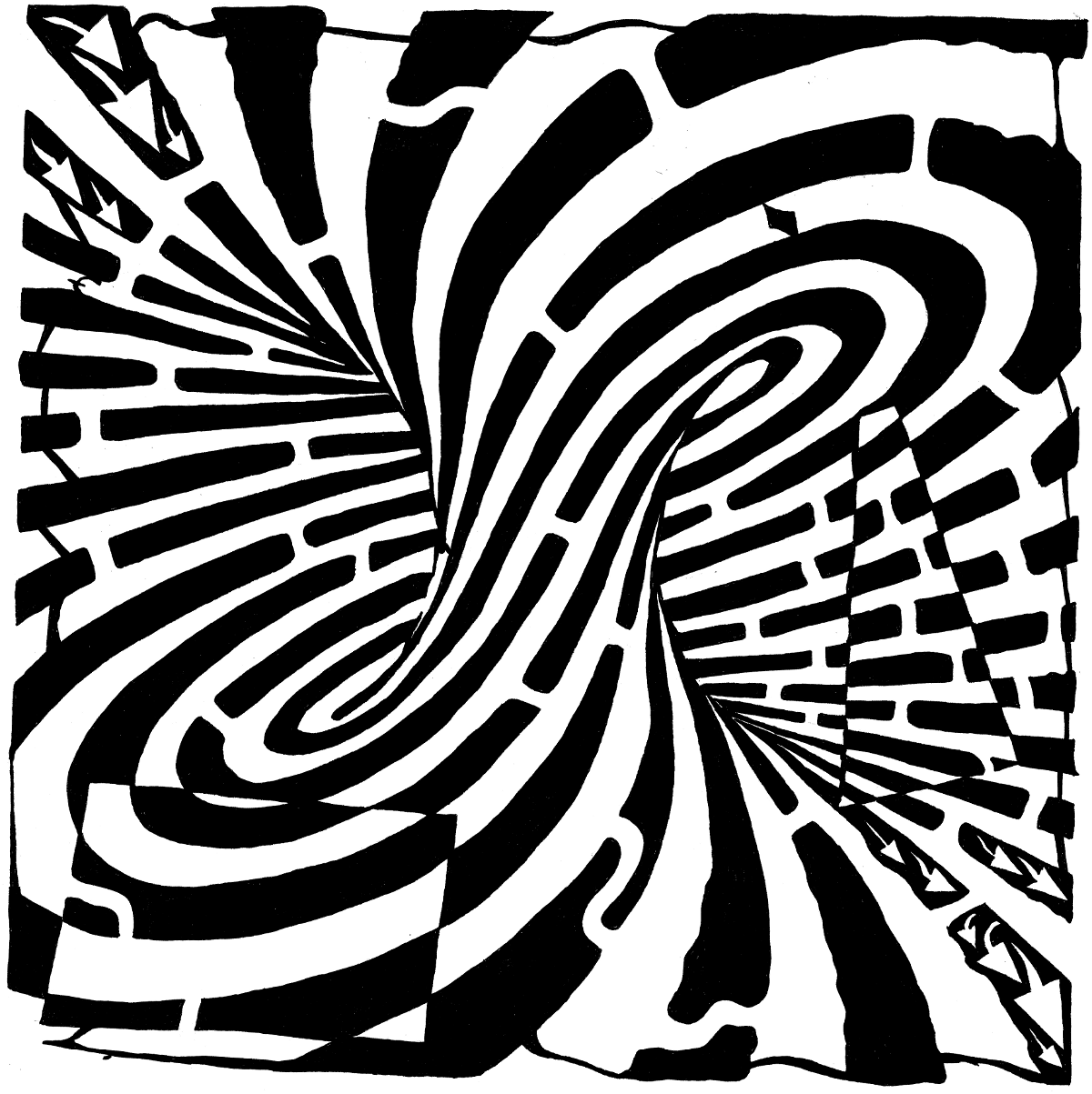 Optical Illusion Coloring Pages Printable Coloring Home