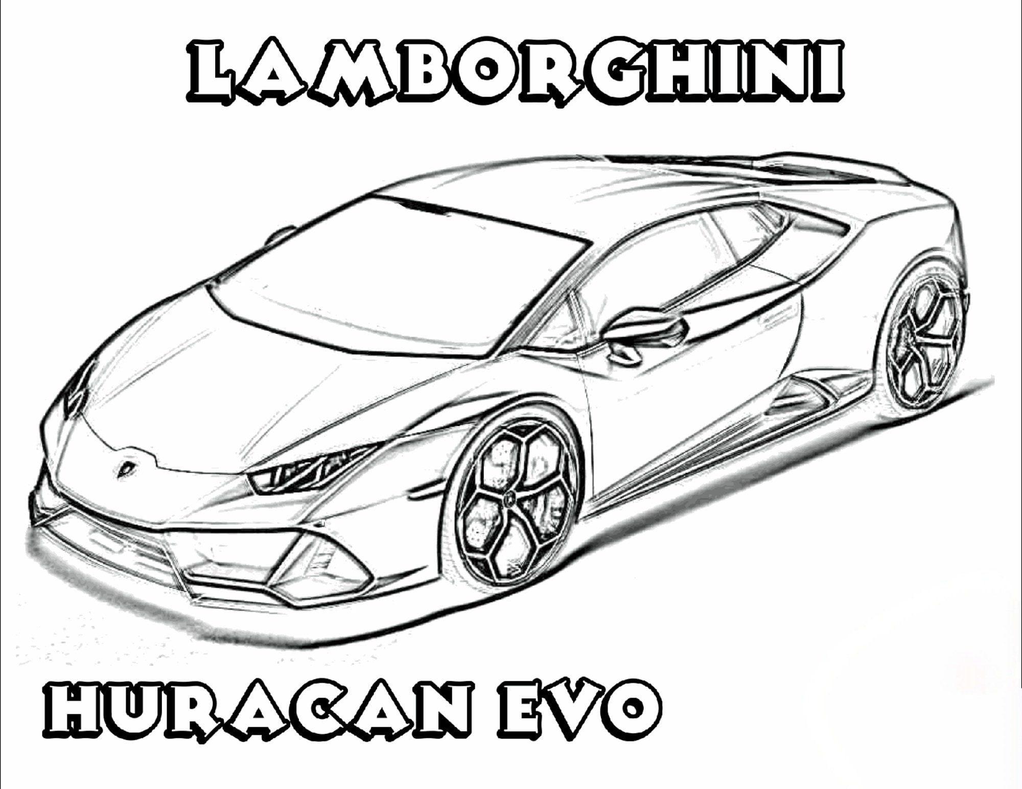 Printable Coloring Pages Super Cars