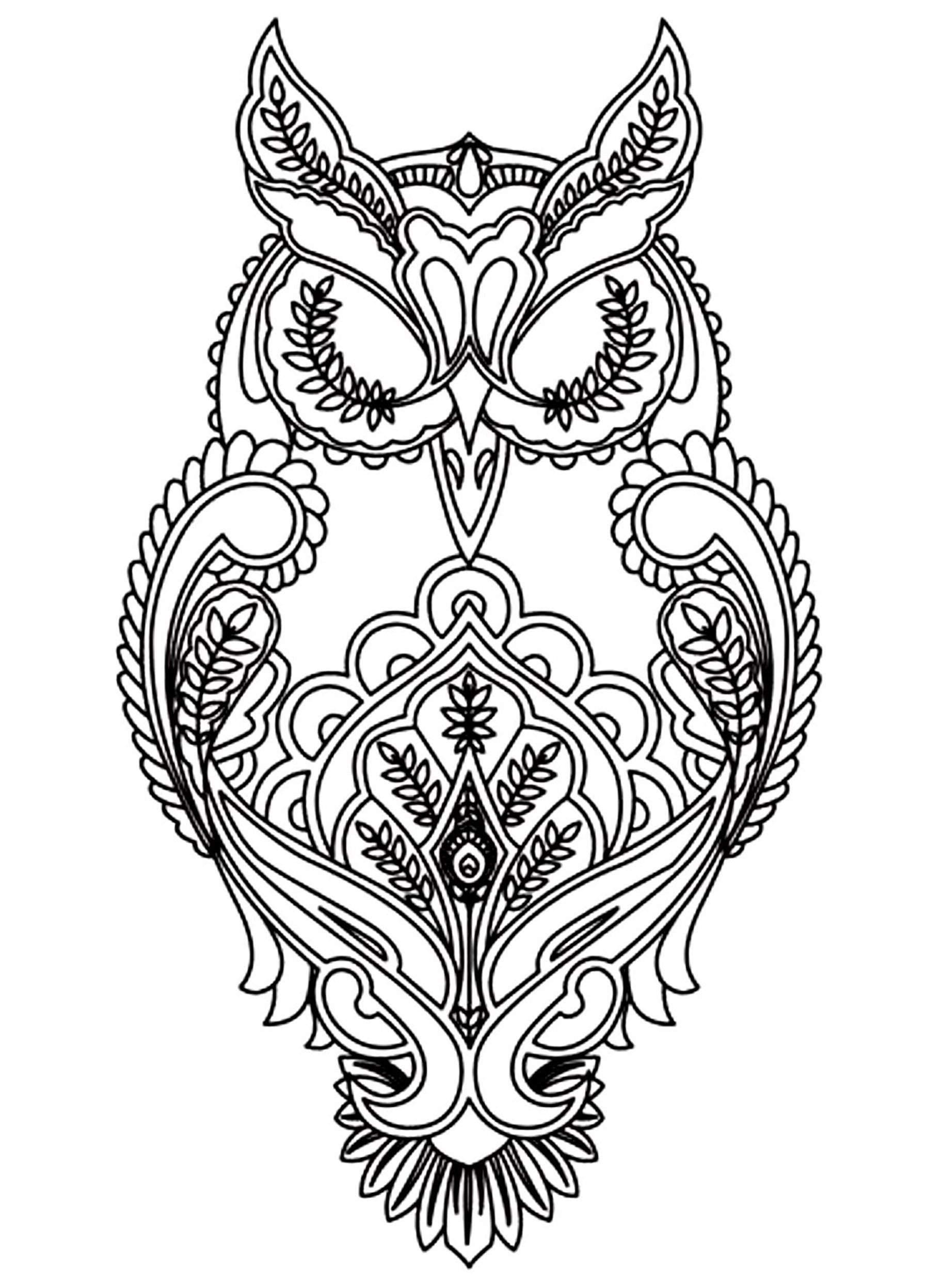 Owl Coloring Pages Printable