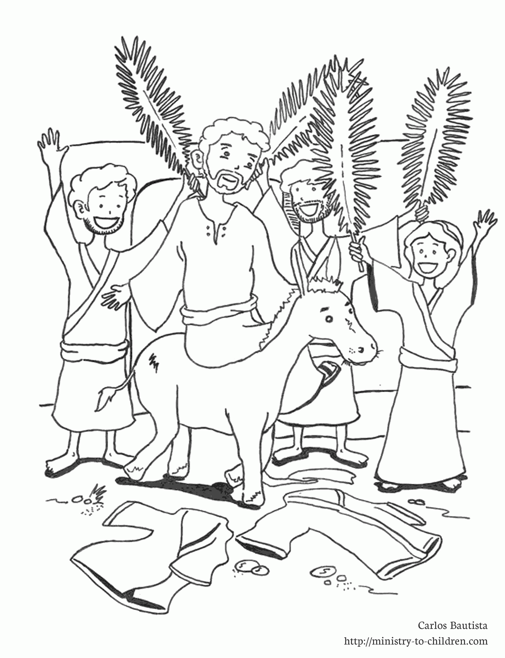 Palm Branch Printable Coloring Page