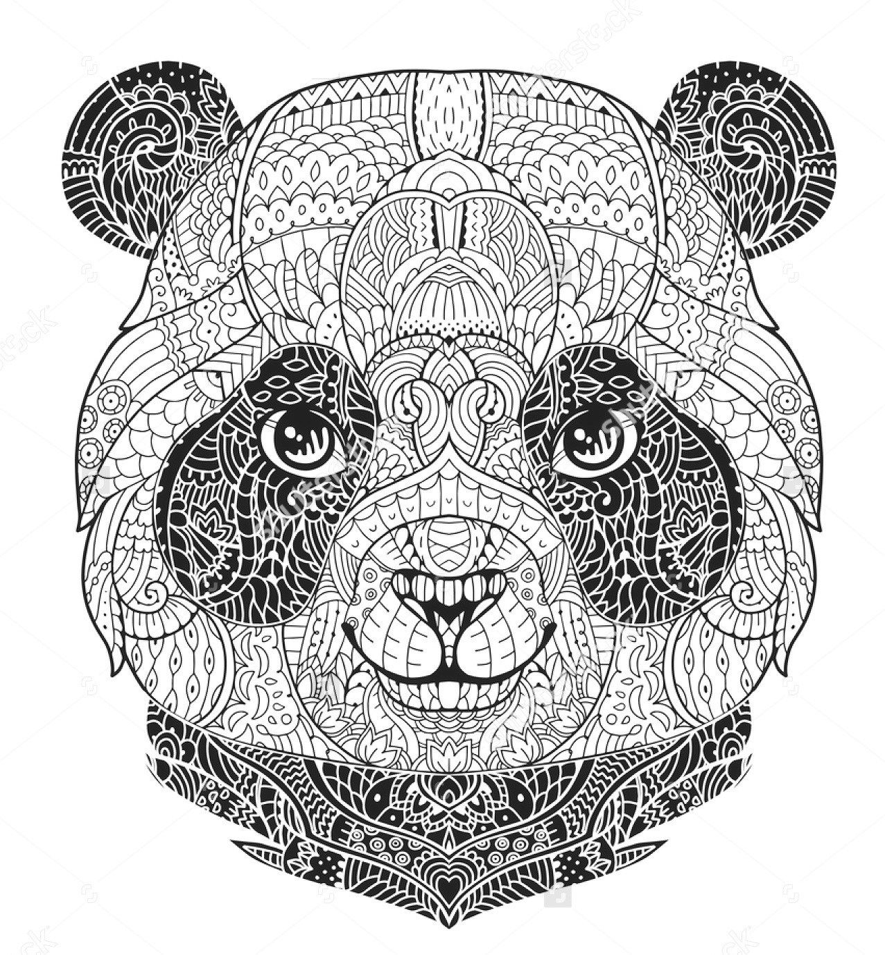 Printable Panda Coloring Pages