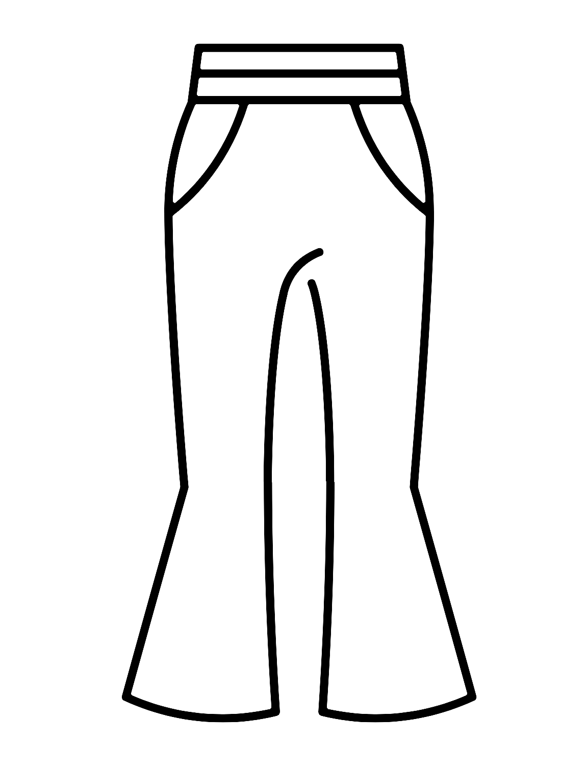 Printable Pants Coloring Page