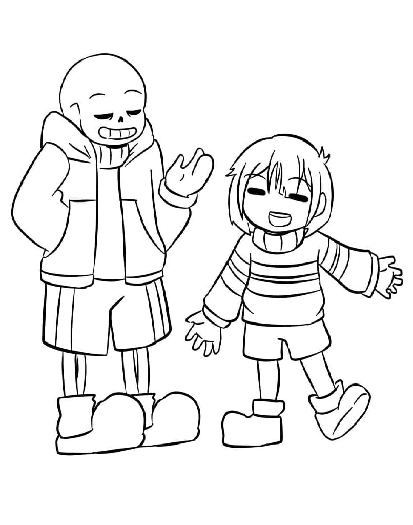 Undertale Printable Coloring Pages