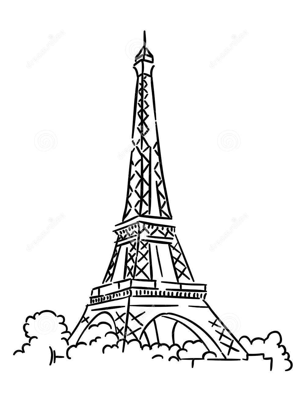 Paris Coloring Pages Printable