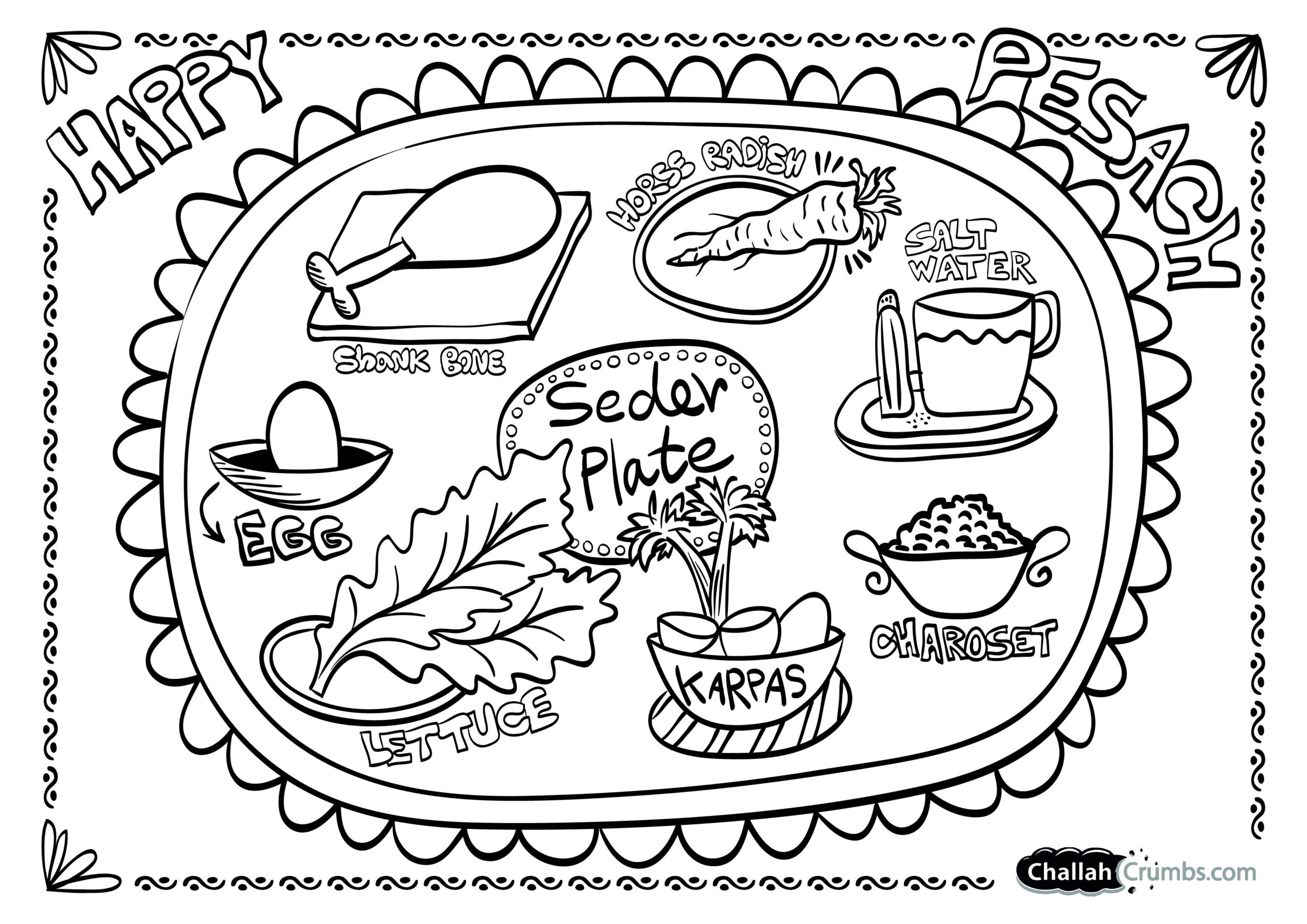 Passover Coloring Pages Printable