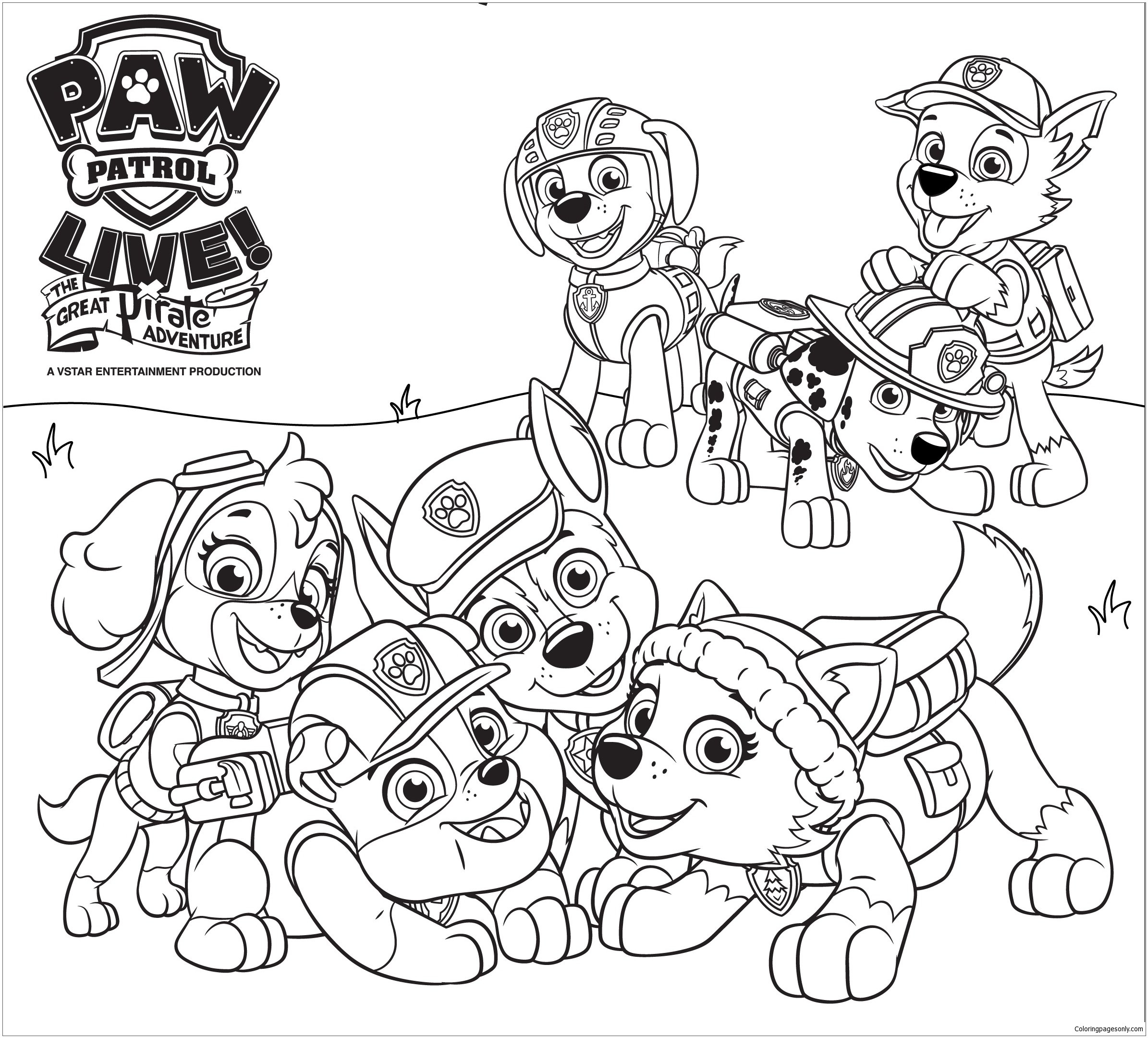 Paw Patrol 45 Coloring Pages Cartoons Coloring Pages Coloring Pages For Kids And Adults