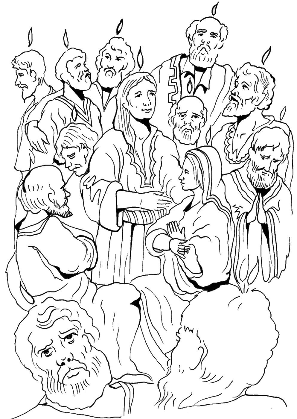 Free Printable Coloring Pages Pentecost