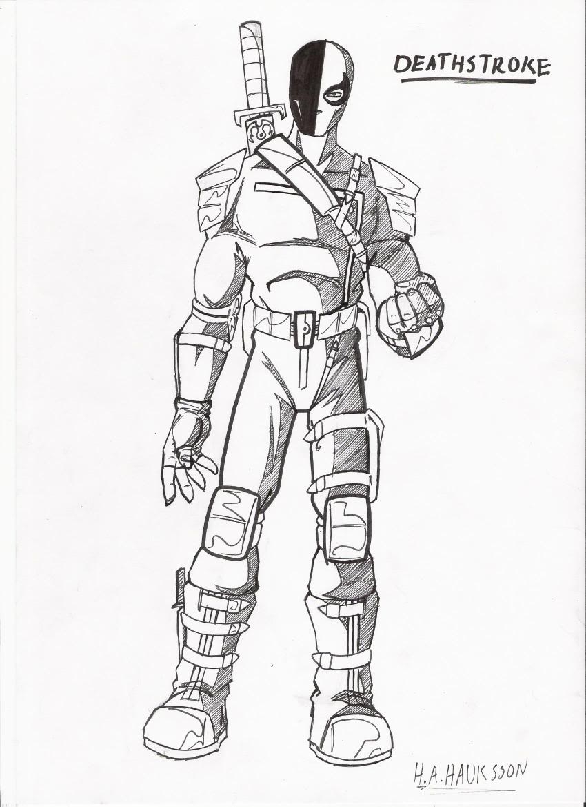 People Printable Deathstroke Vs Deadpool Coloring Page Coloring Home