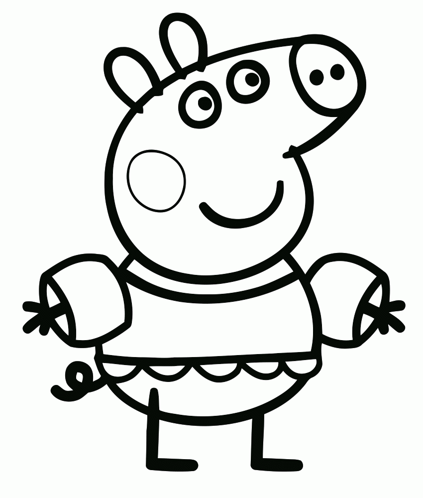 Peppa Pig Coloring Pages To Print For Free And Color
