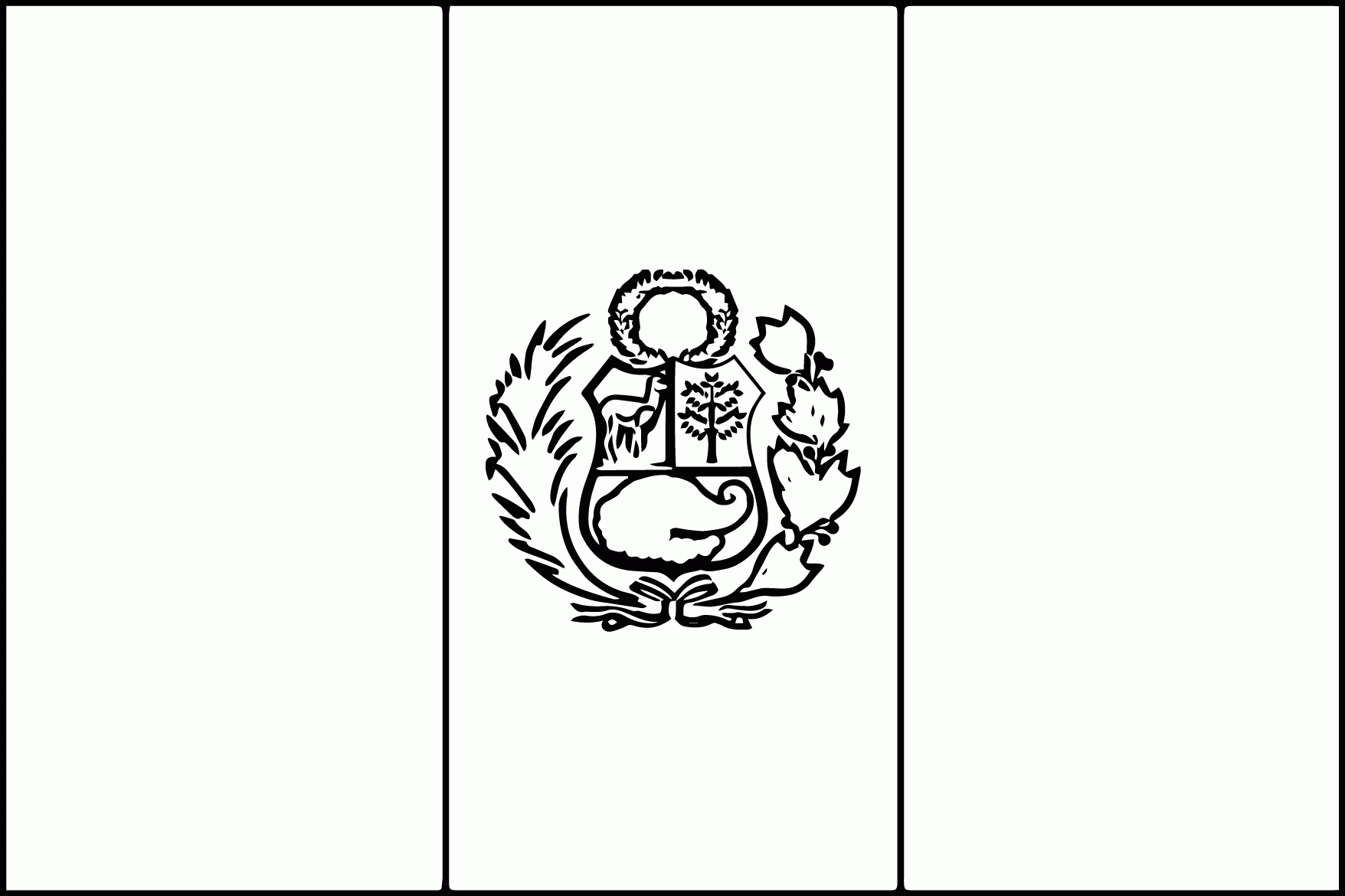 Peru Flag Coloring Page Coloring Pages For Kids And For Adults Coloring Home
