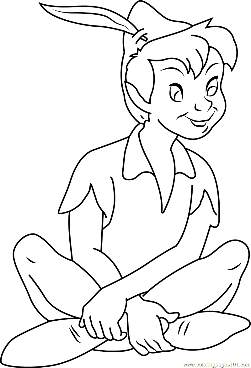 Peter Pan Printable Coloring Pages