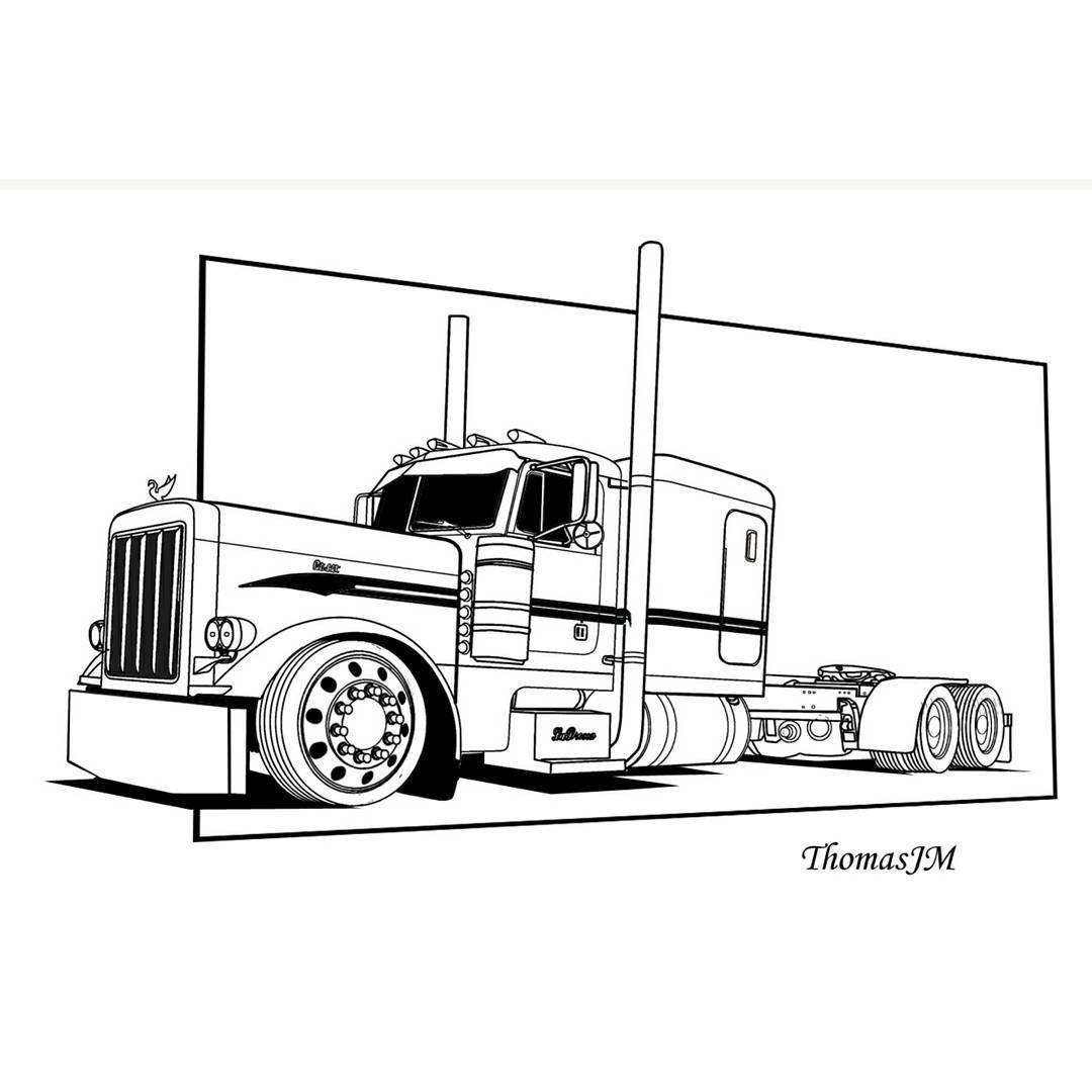 Semi Coloring Pages Free Printable