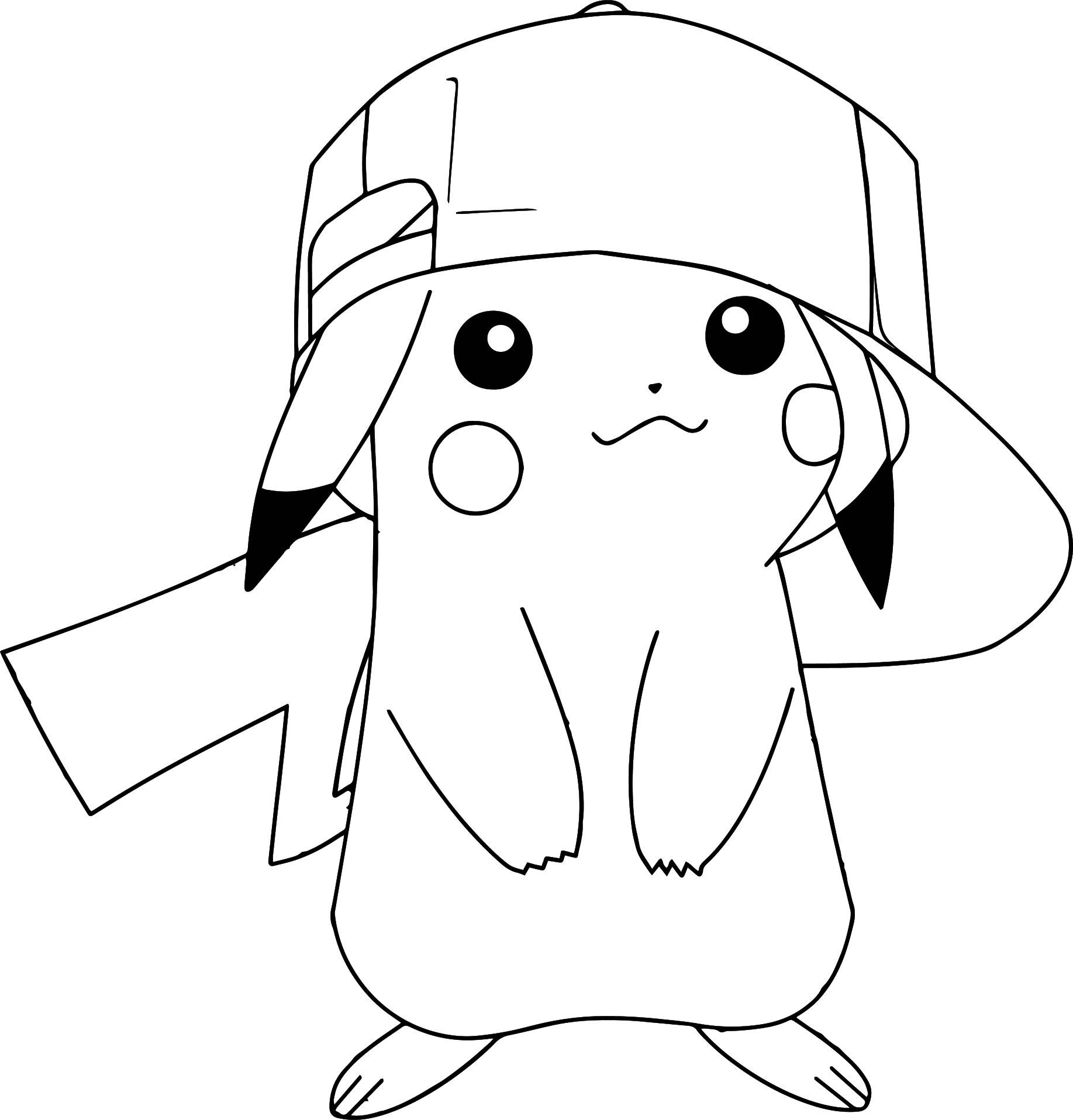 Pikachu Pokemon Coloring Page Wecoloringpage Cartoon Coloring Pages Pikachu Coloring Page