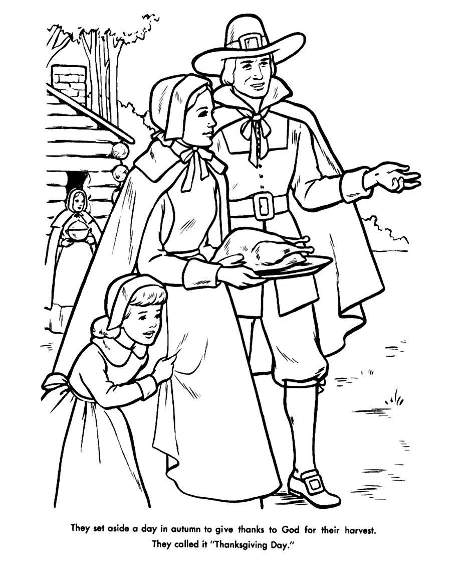 Pilgrim Coloring Pages Printable Coloring Pages FREE