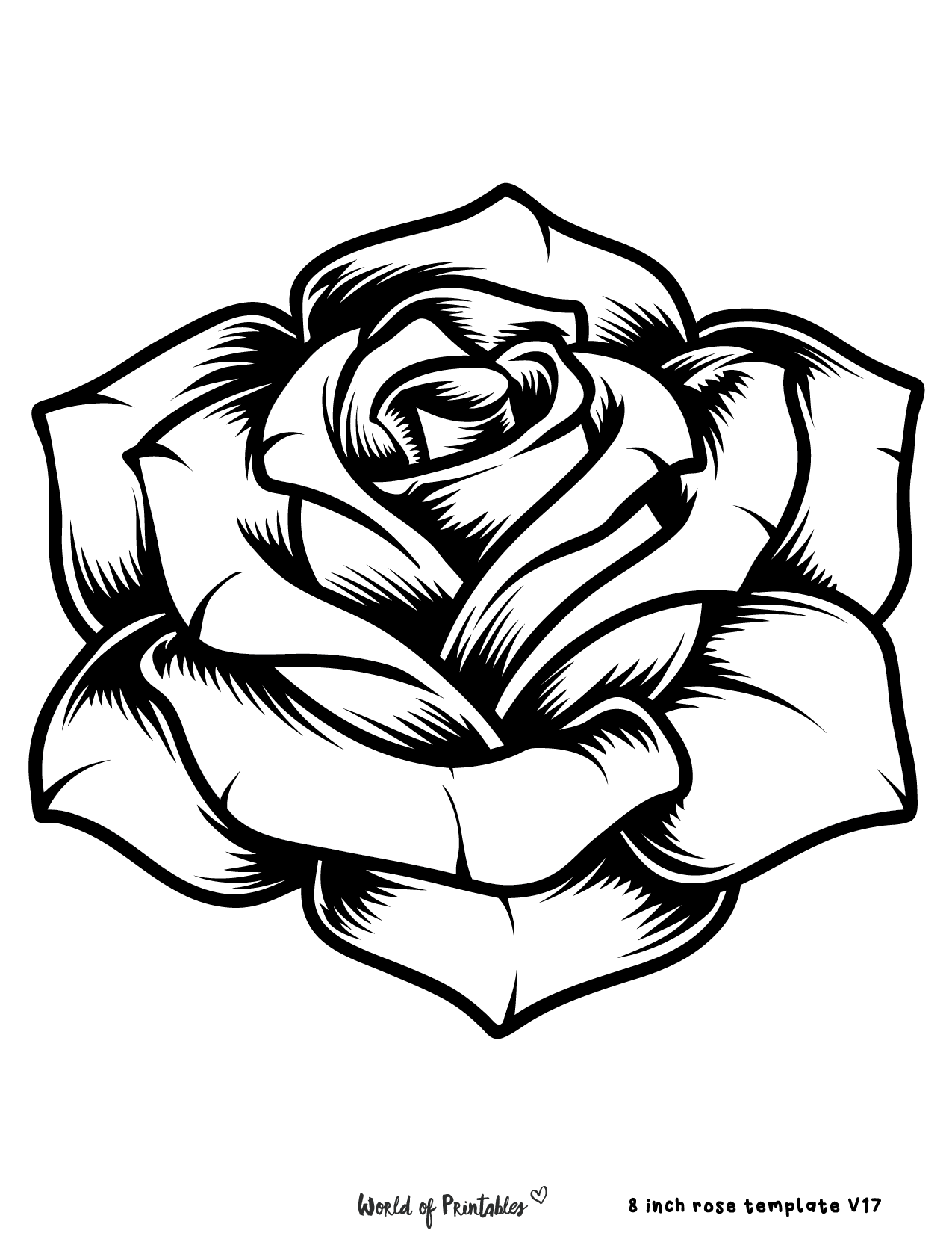 Free Printable Rose Coloring Pages