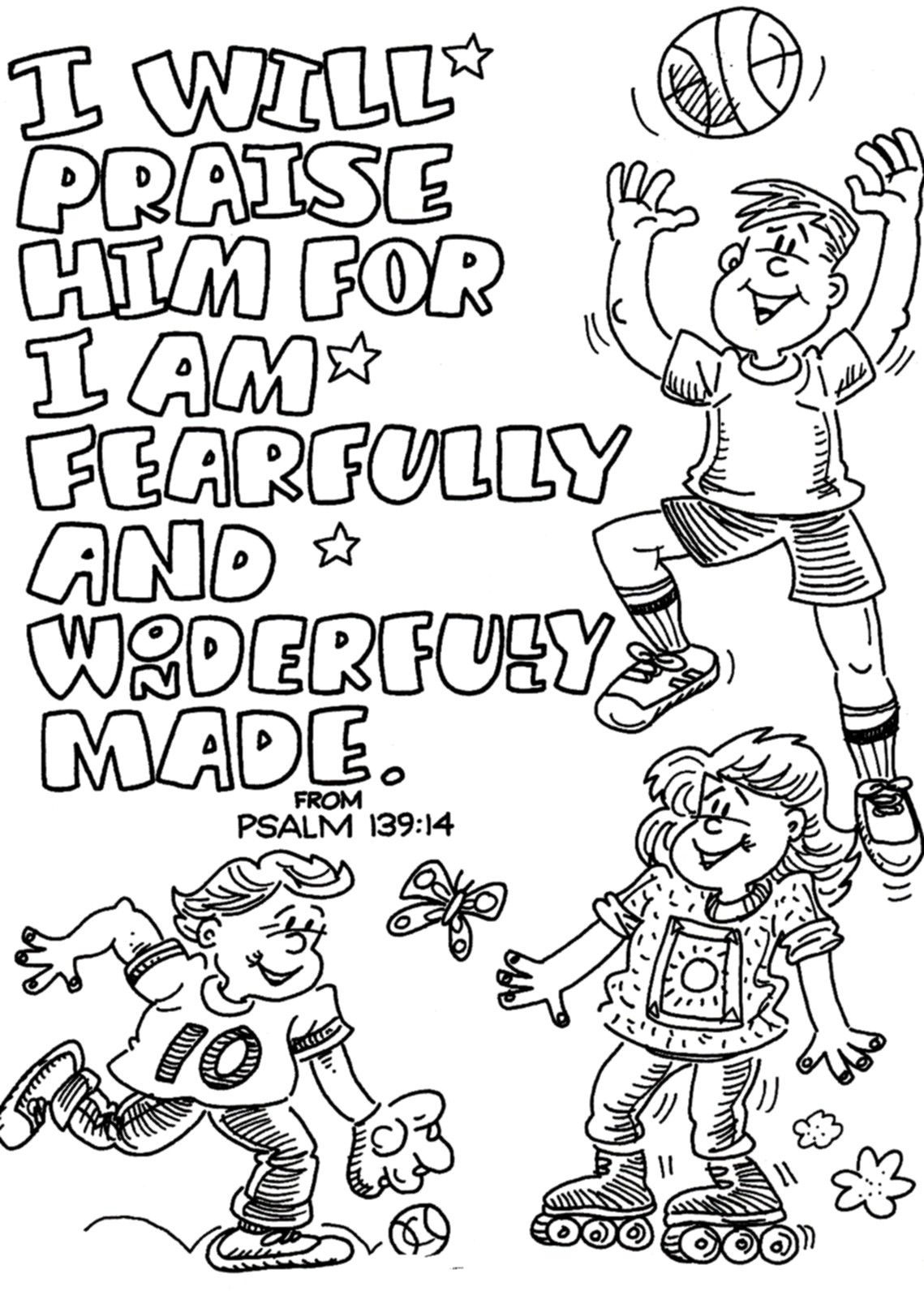 Children's Bible Coloring Pages Printable