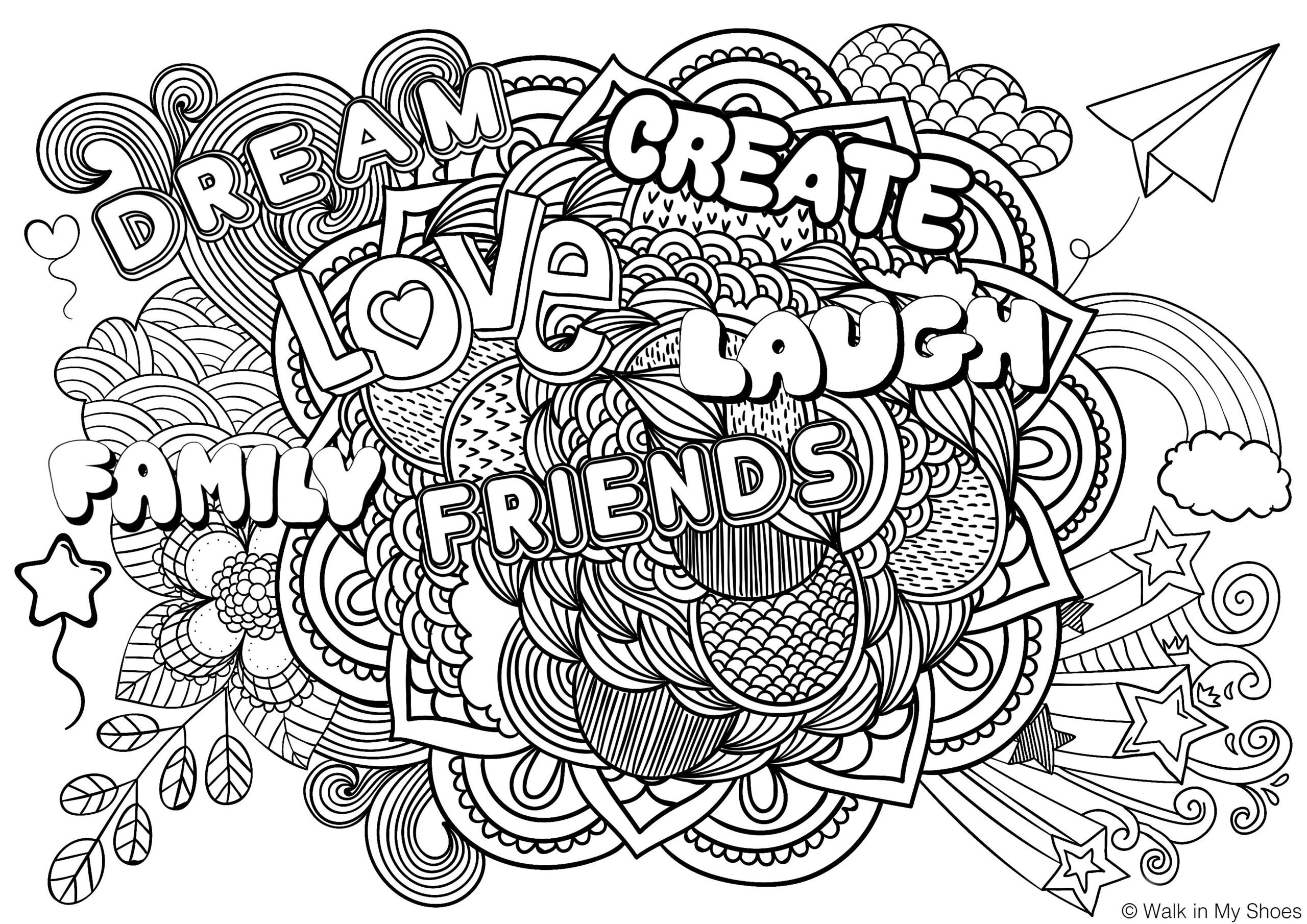 Mindfulness Coloring Pages Printable