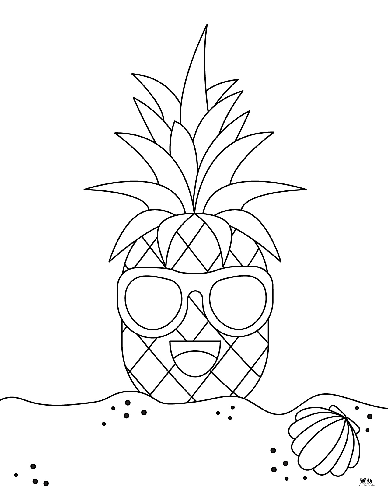 Pineapple Coloring Pages 25 FREE Pages Printabulls