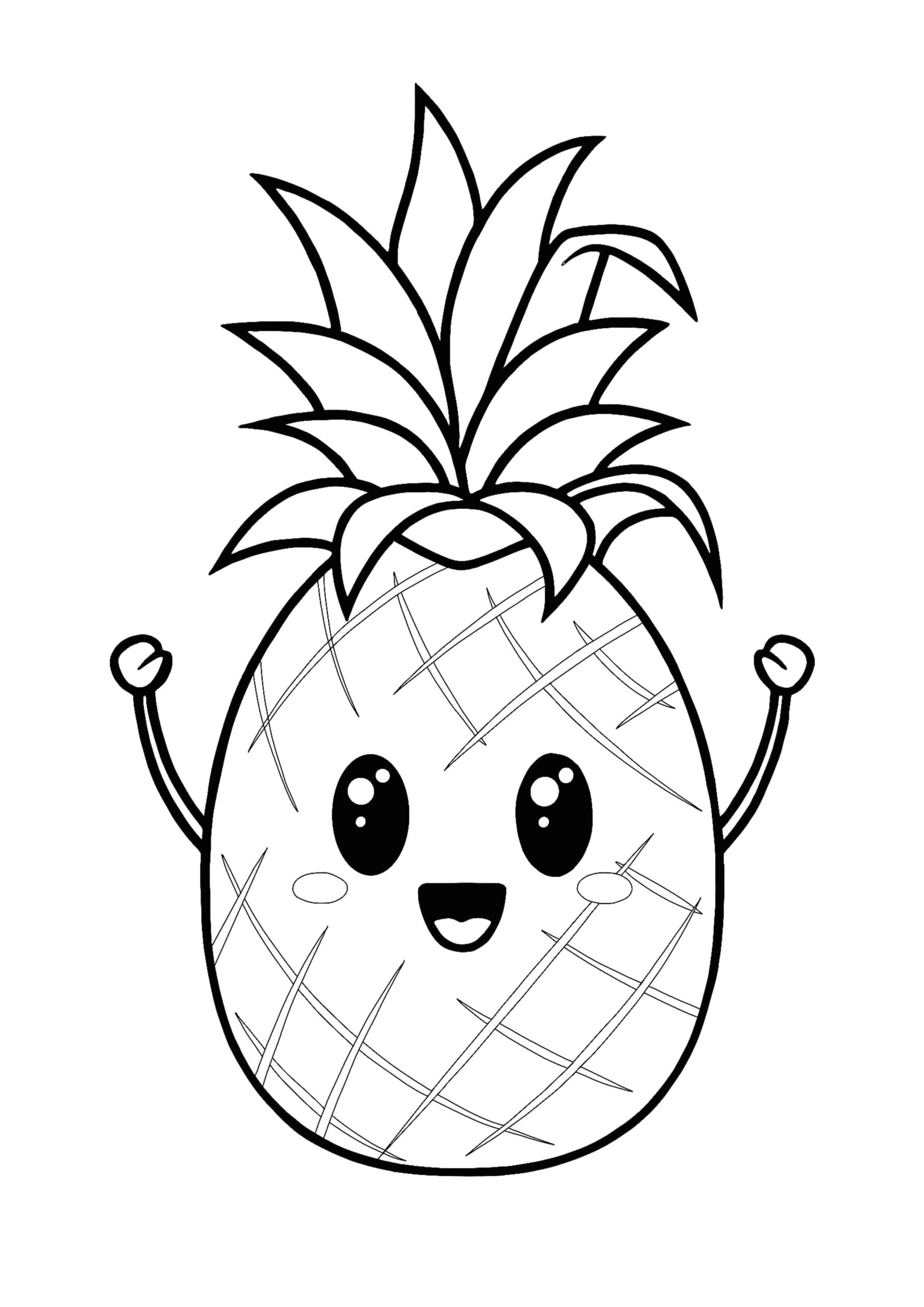 Printable Pineapple Coloring Pages