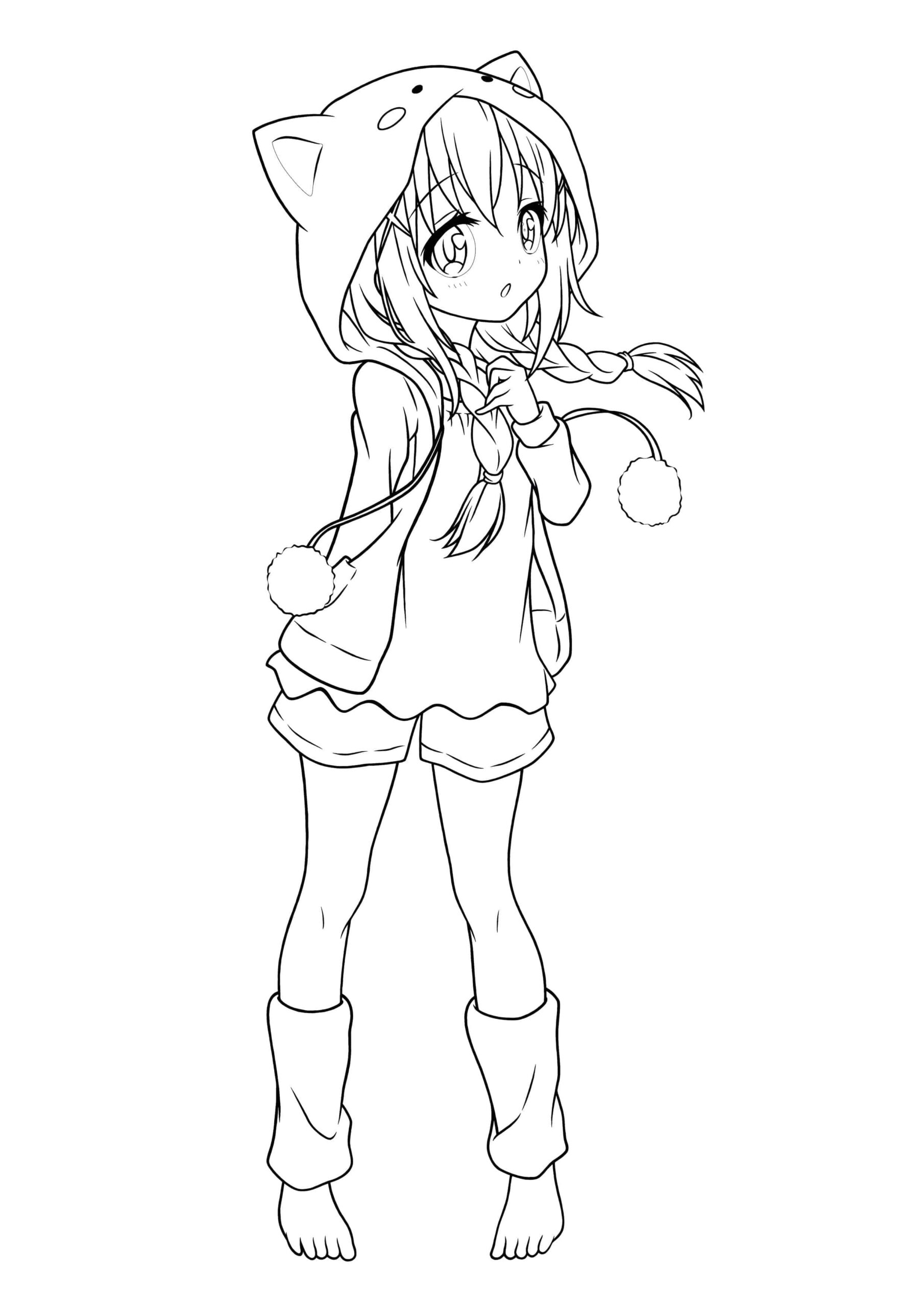 Cute Anime Coloring Pages Printable