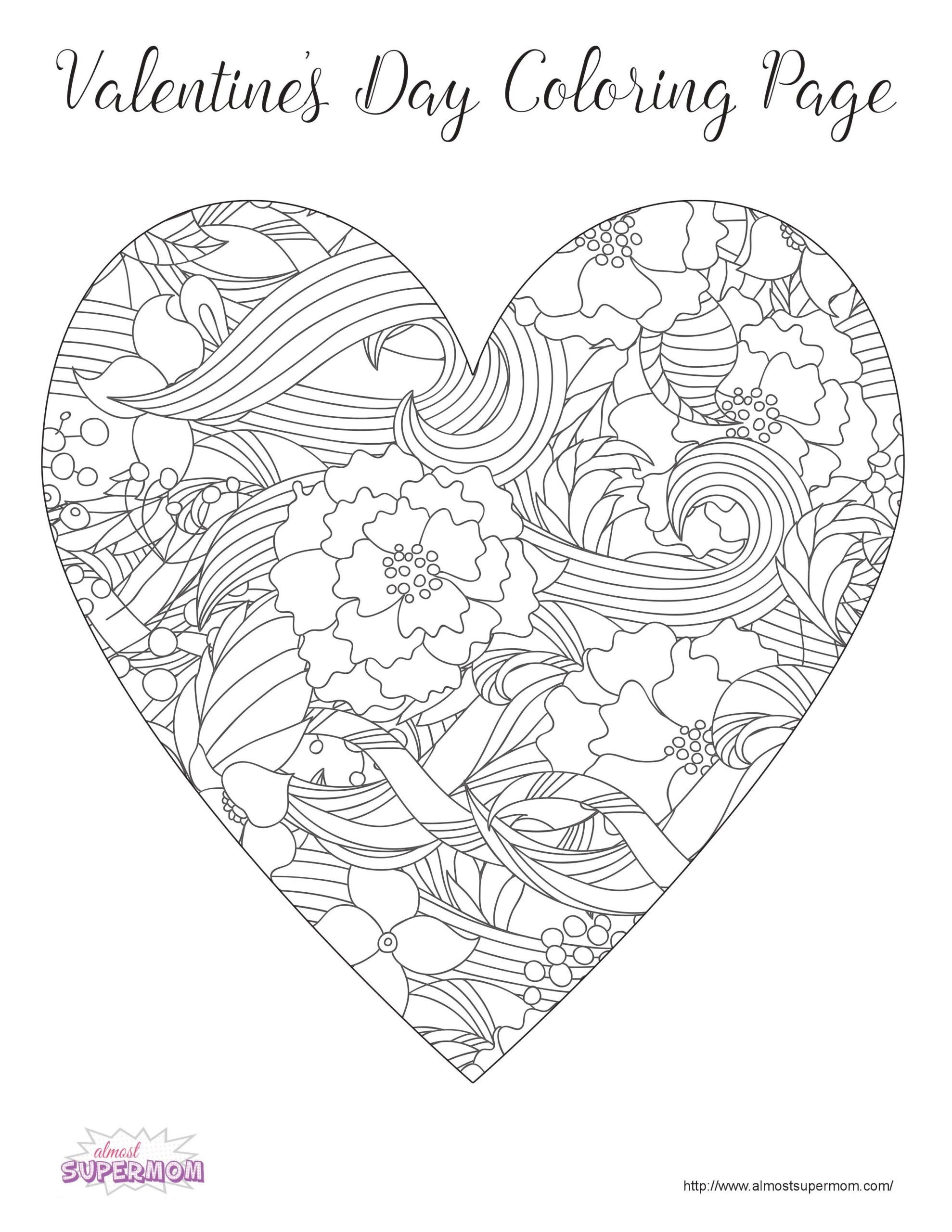 Printable Valentines Coloring Pages