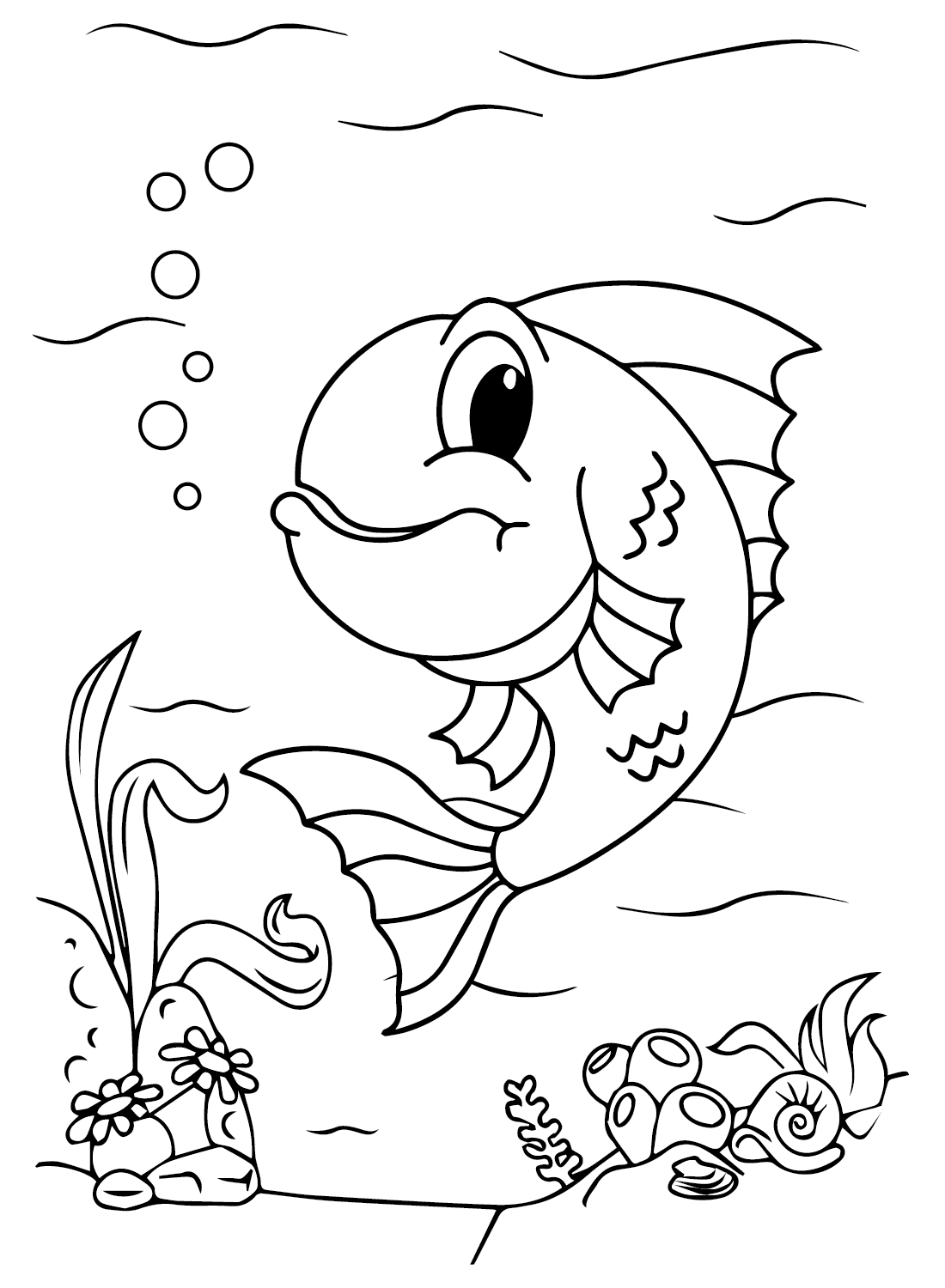 Piranhas Cute Coloring Page Free Printable Coloring Pages