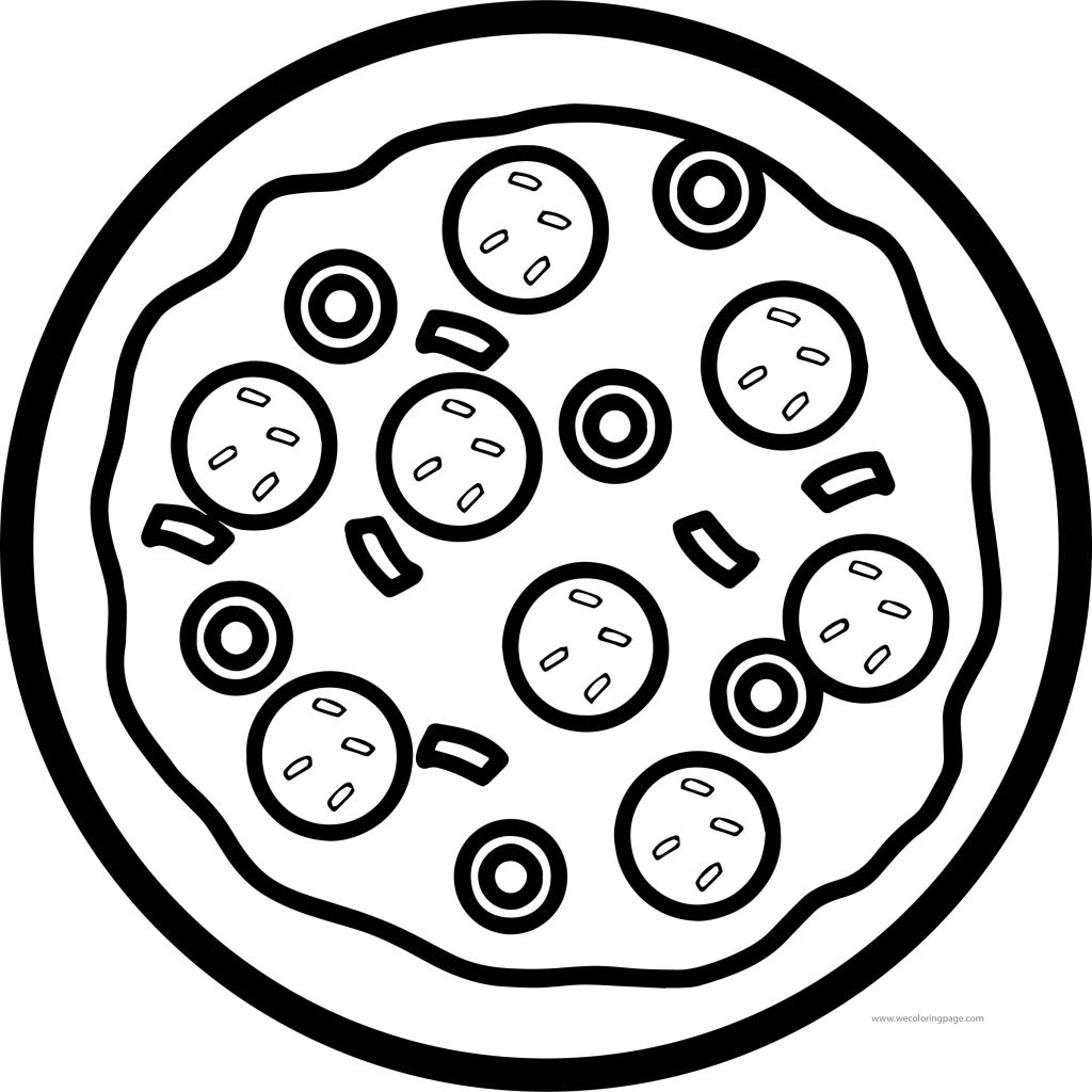 Pizza Coloring Pages Sheet Printable Color Cheese Kids Clipart Hut Print Cook Book Getdrawings