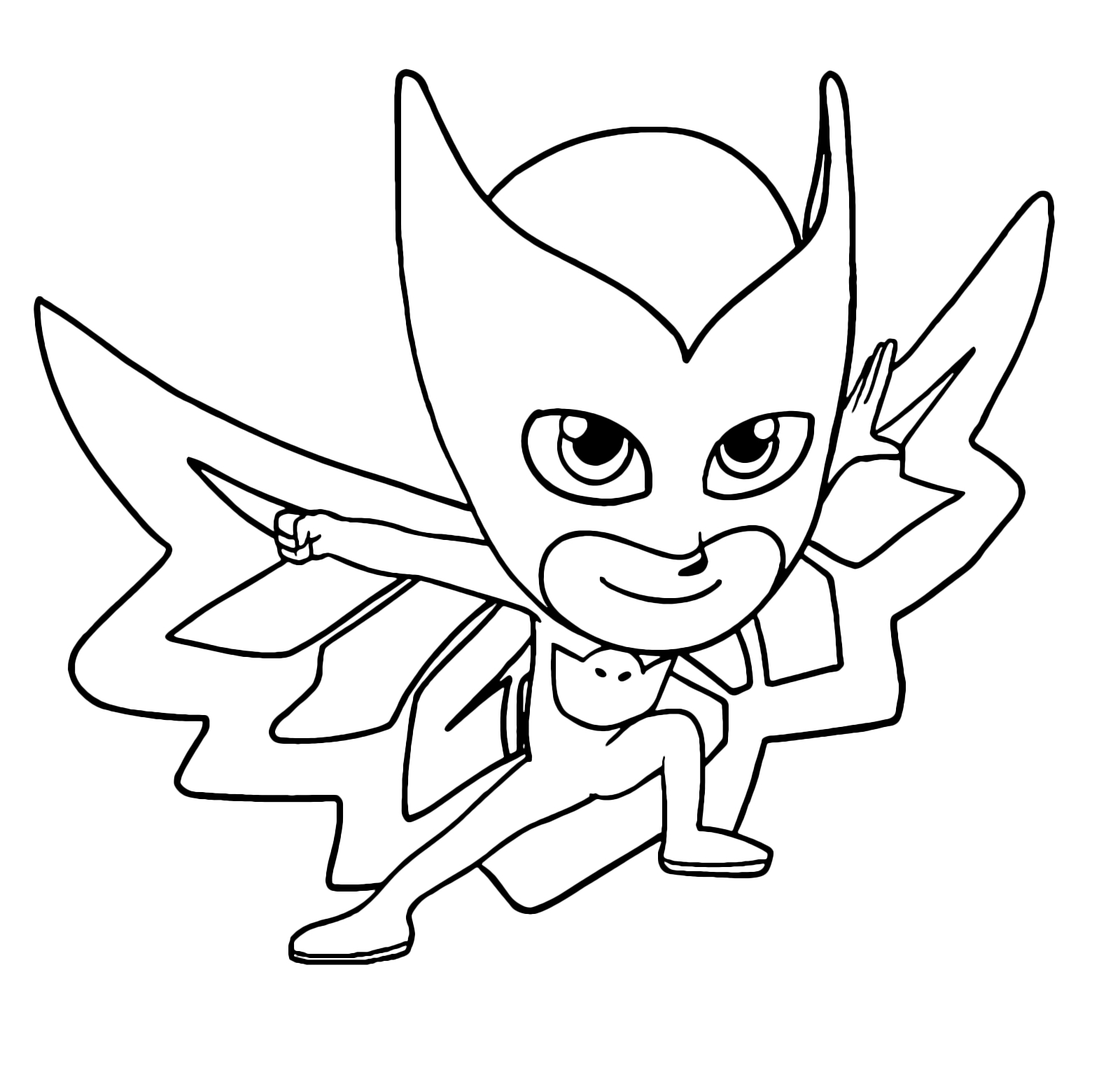 Pj Mask Owlette Coloring Pages At GetDrawings Free Download