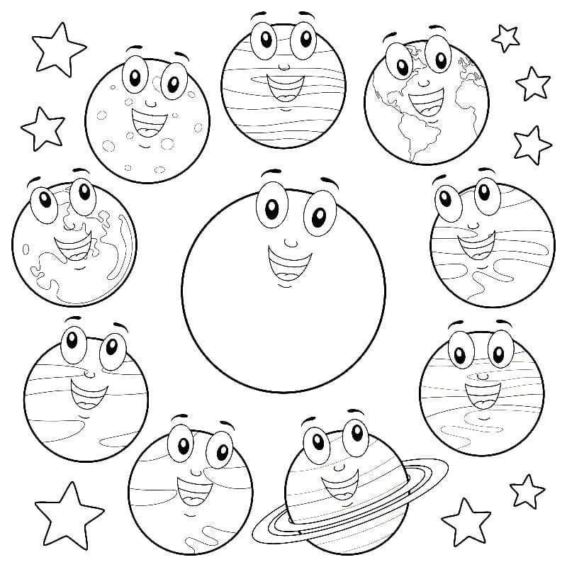 Free Printable Coloring Pages Planets