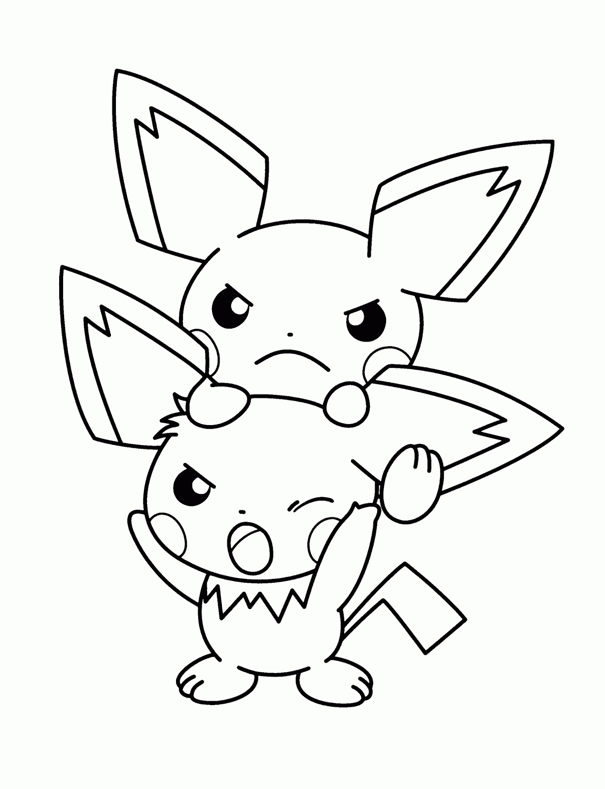 Pokemon Coloring Pages Pikachu