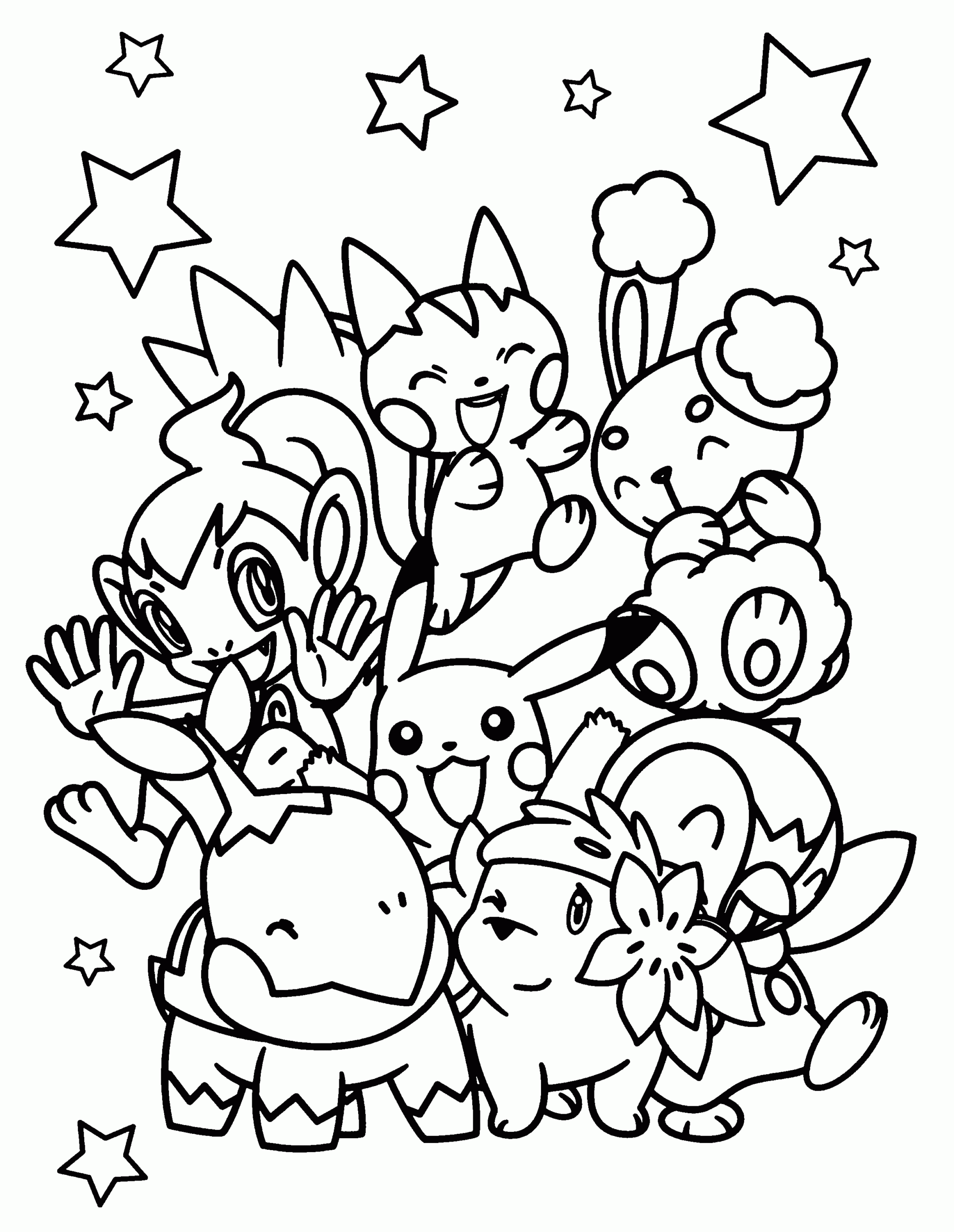 Pokemon Free To Color For Kids All Pokemon Coloring Pages Kids Coloring Pages