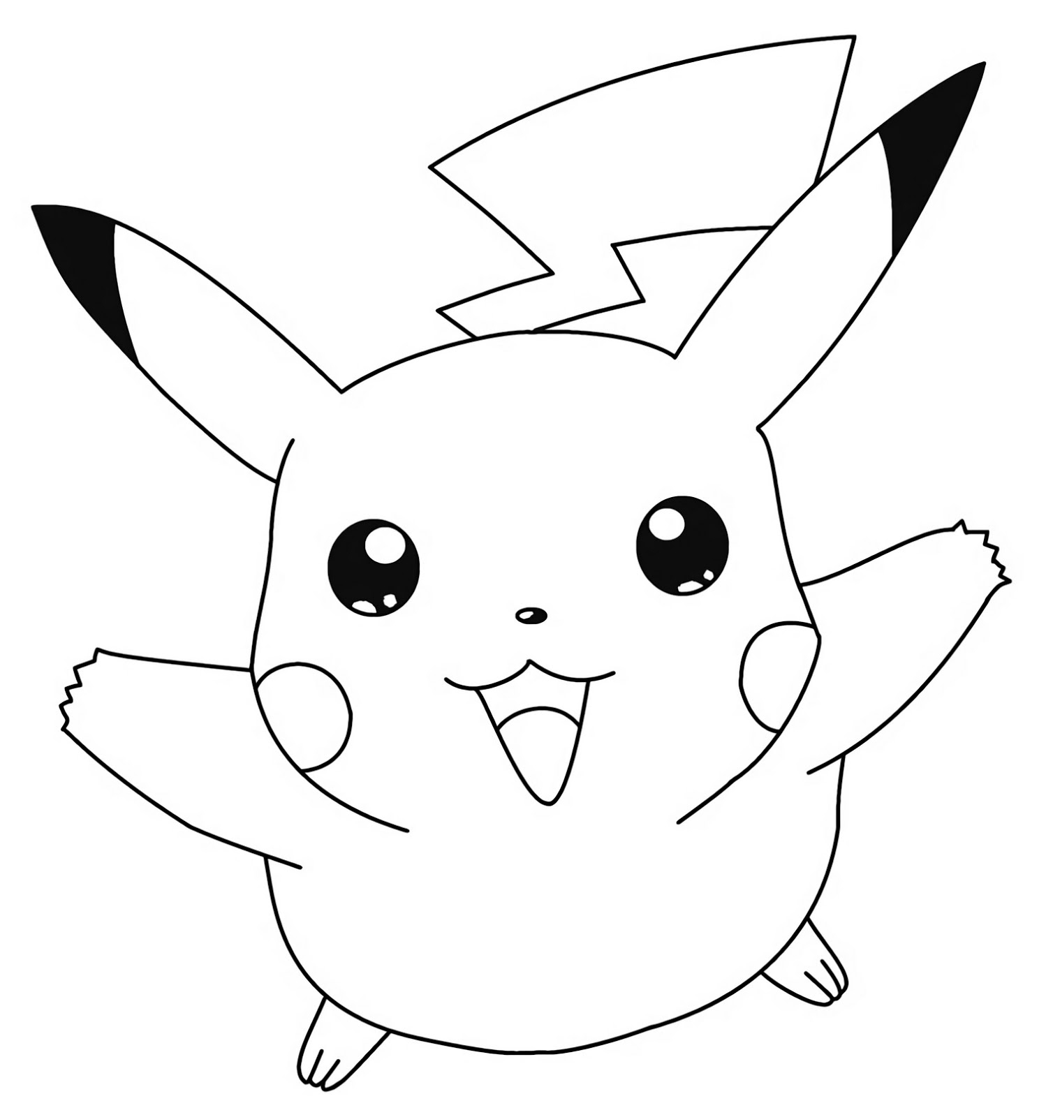 Pokemon Coloring Pages Printable Pikachu