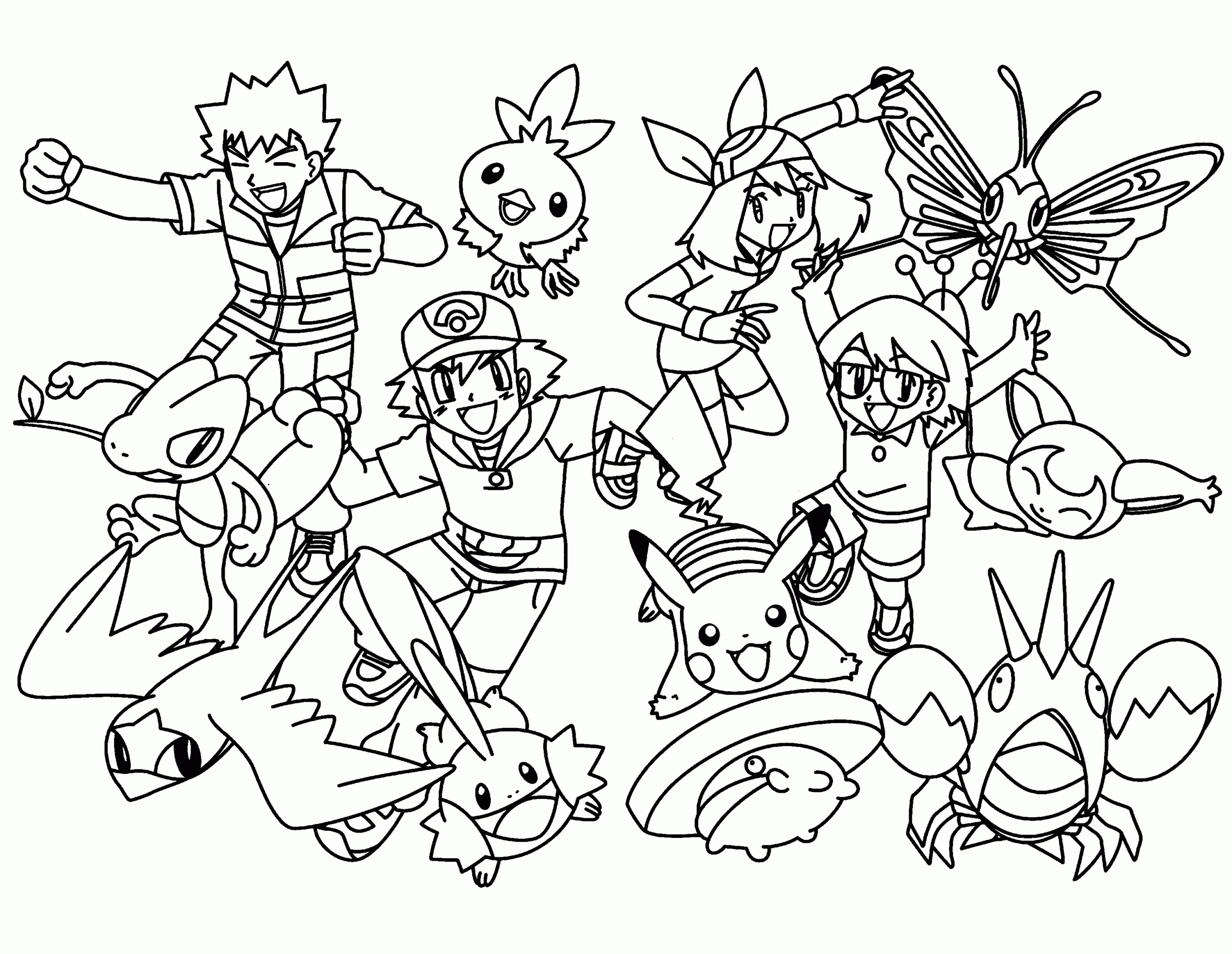 Pokemon Coloring Page Book Printable