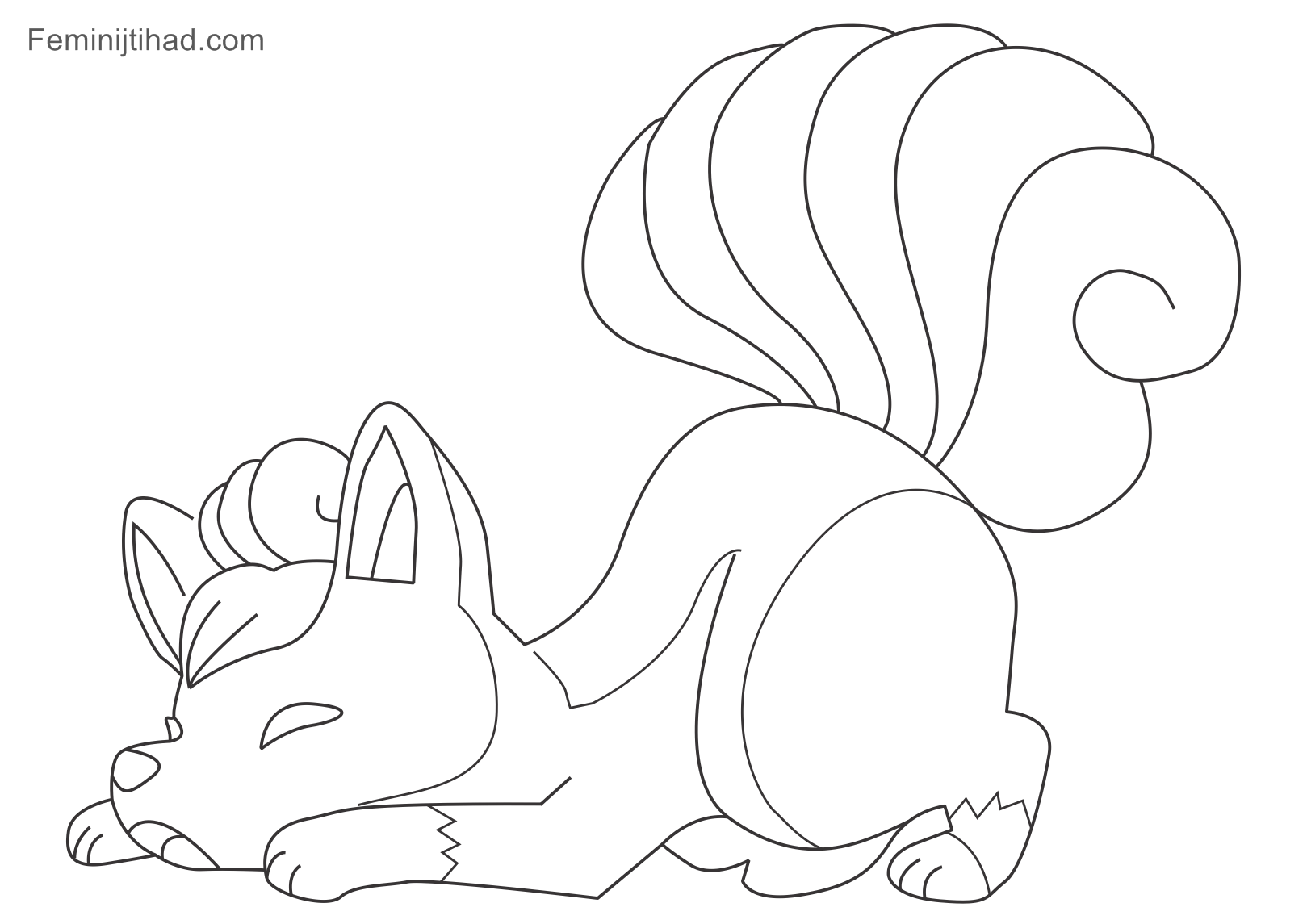 Pokemon Vulpix Coloring Pages At GetColorings Free Printable Colorings Pages To Print And
