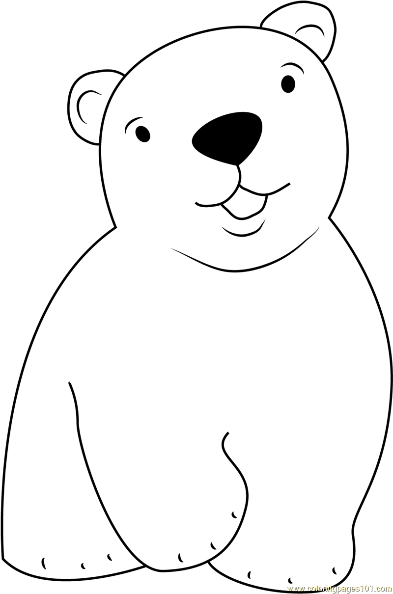 Polar Bear Printable Coloring Pages