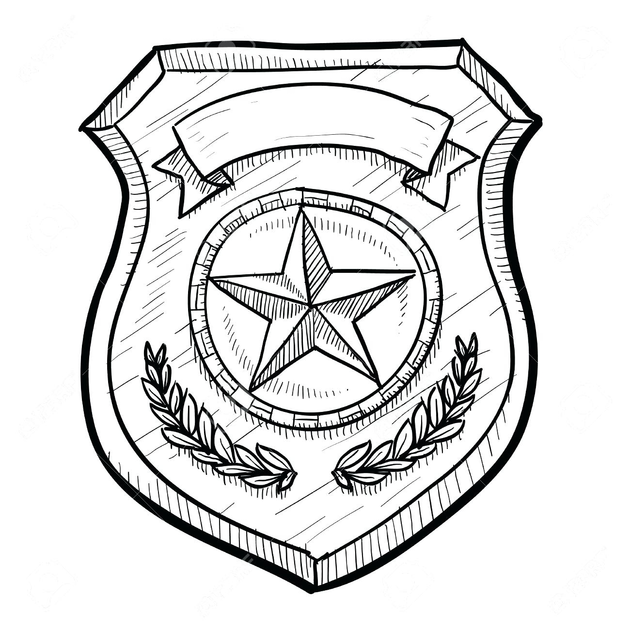 Police Badge Coloring Page At GetColorings Free Printable Colorings Pages To Print And Color