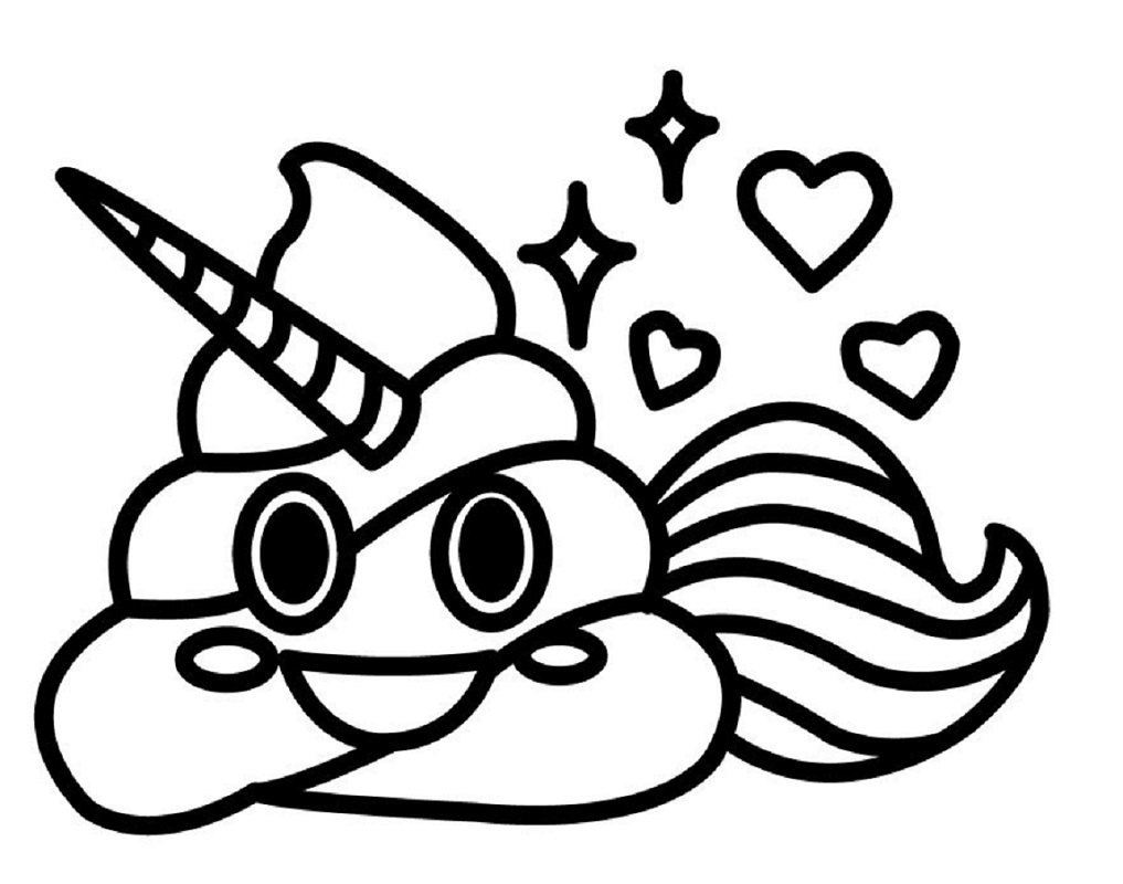 Poop Emoji Coloring Page Poop Downloadable Educative Printable