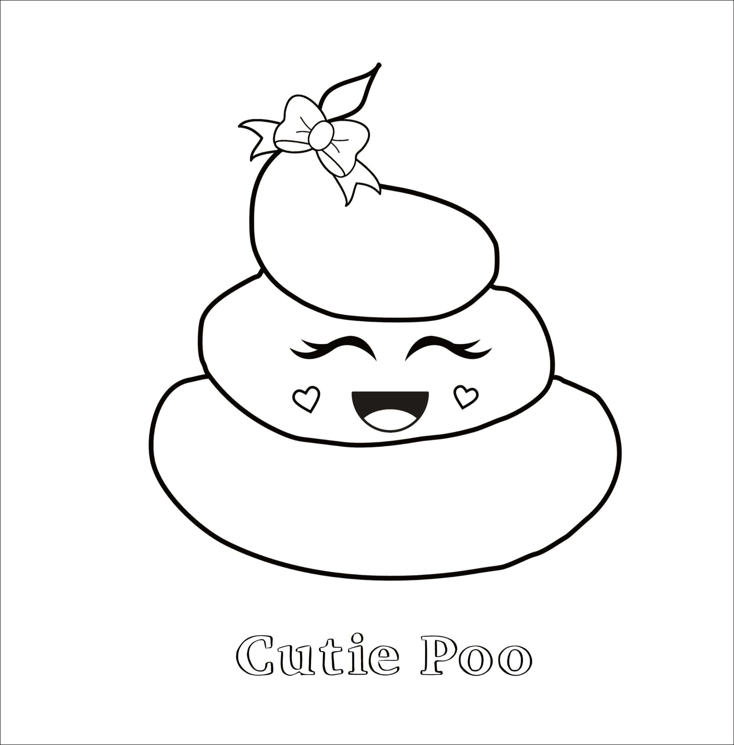 Poop Coloring Pages Printable Free