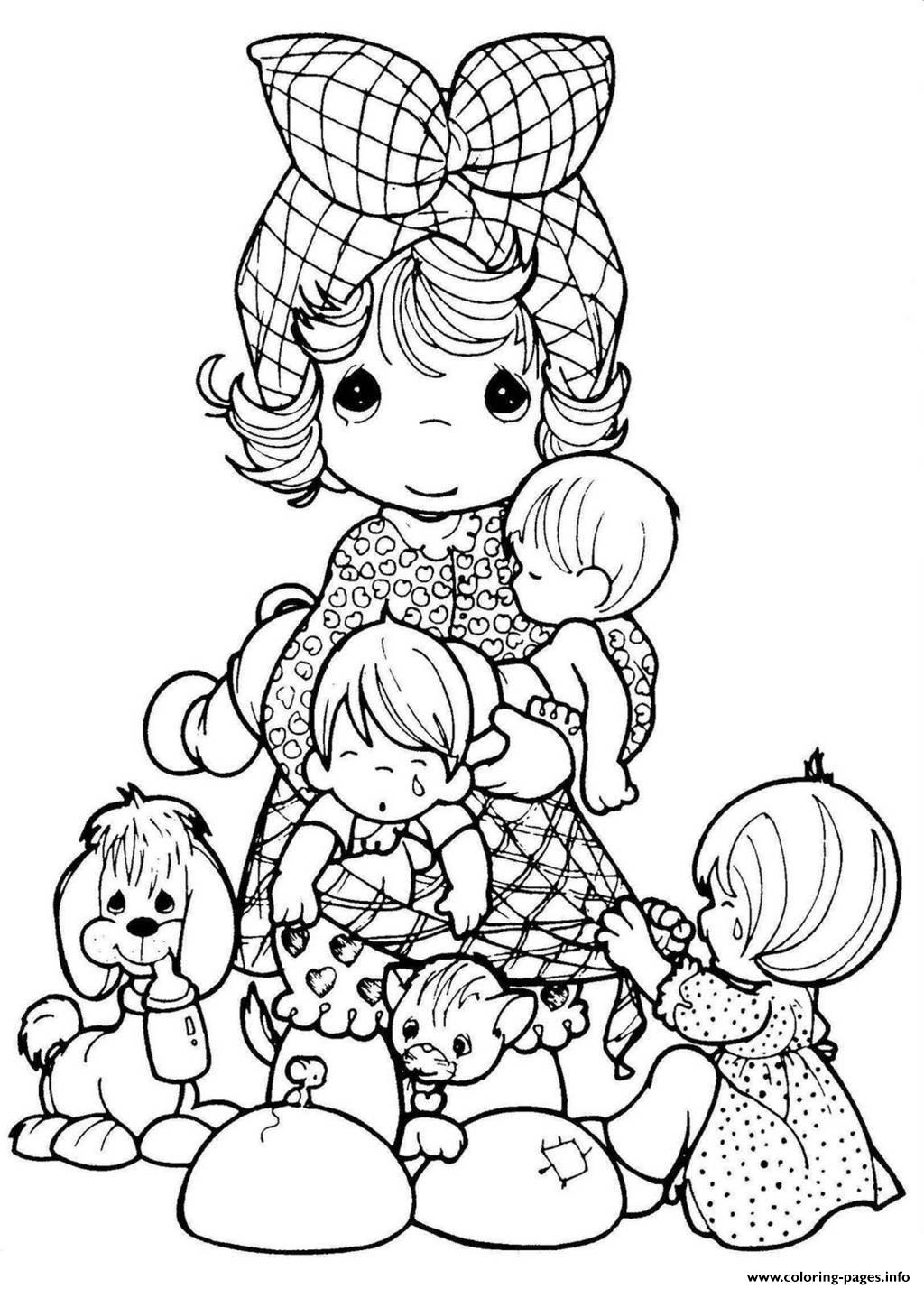 Precious Moments Nativity Scene Coloring Pages At GetColorings Free Printable Colorings