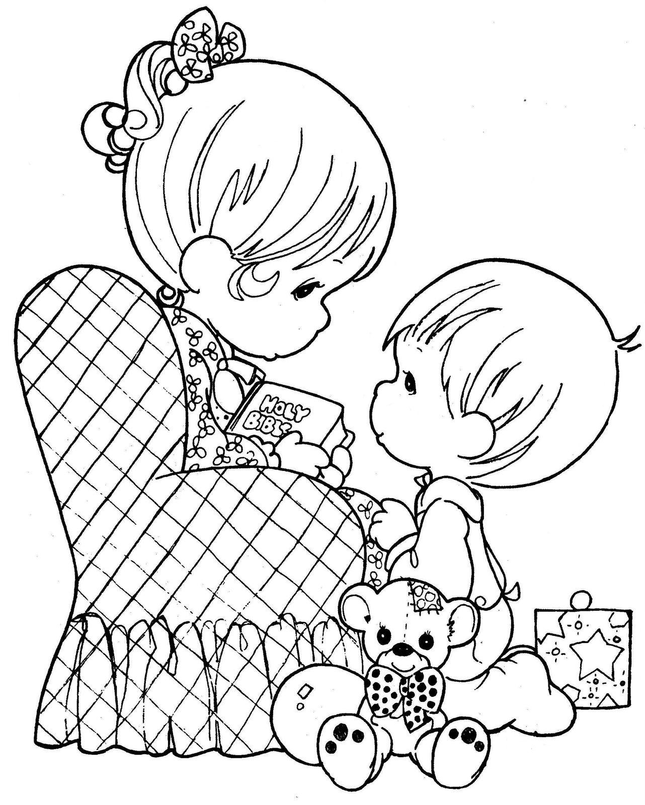 Precious Moments Praying Coloring Pages At GetColorings Free Printable Colorings Pages To