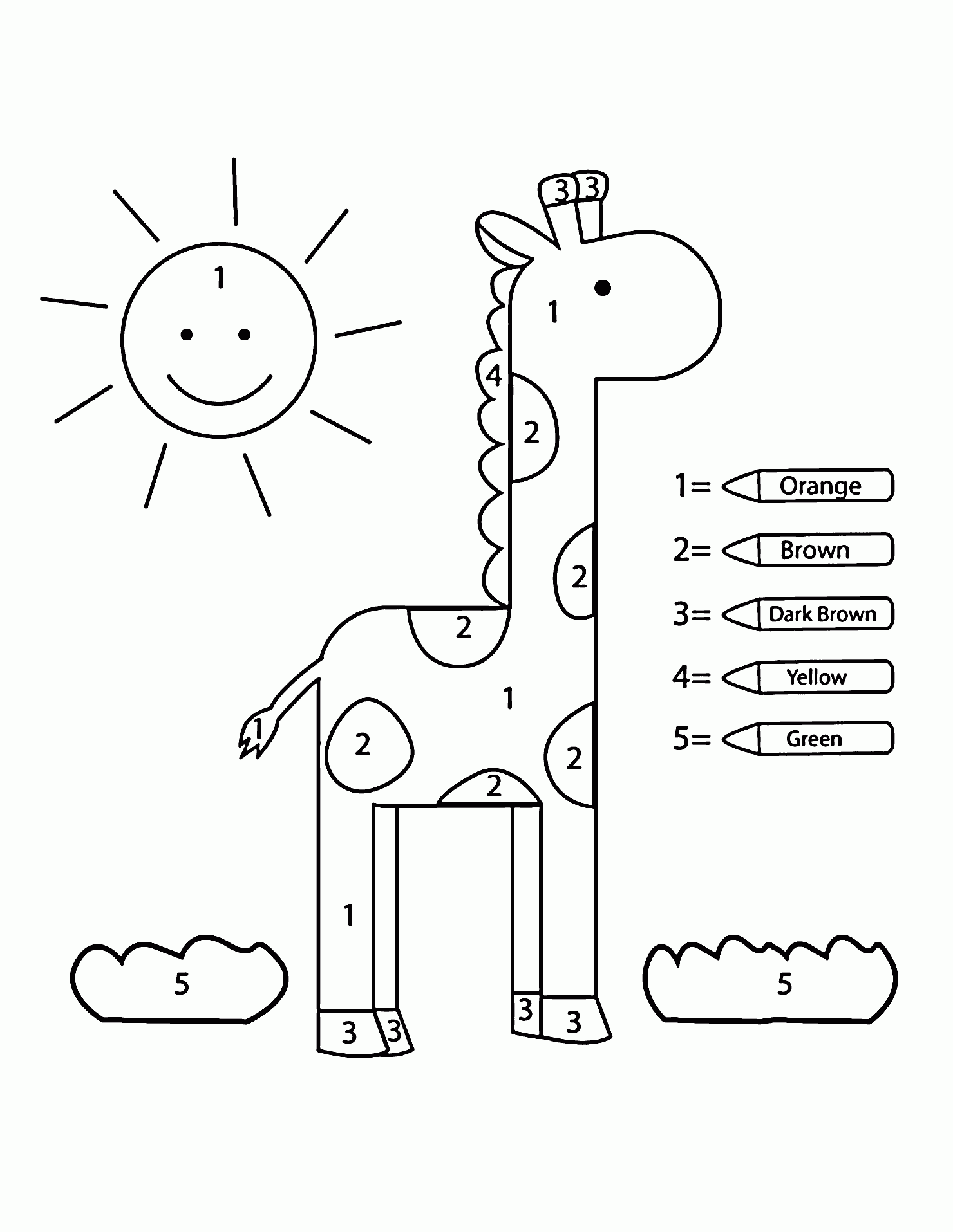 Printable Coloring Learning Pages