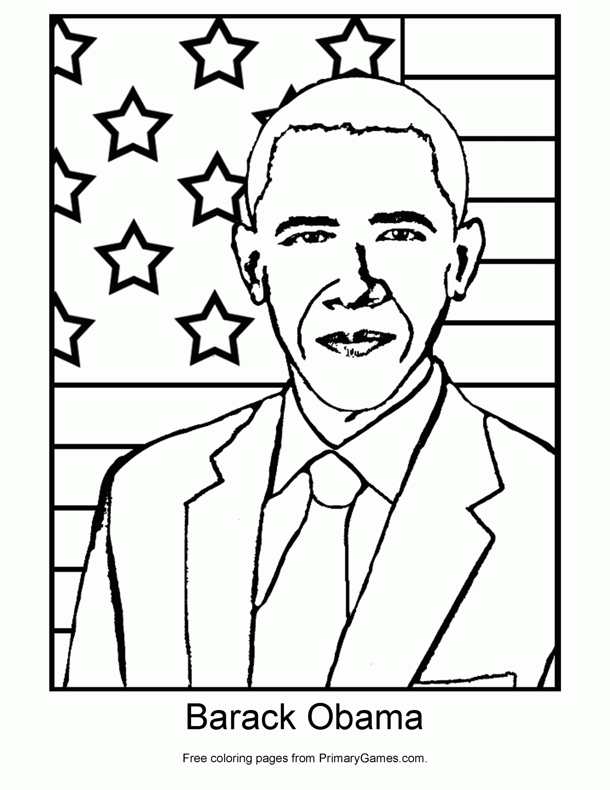 Coloring Pages Presidents Day Printable