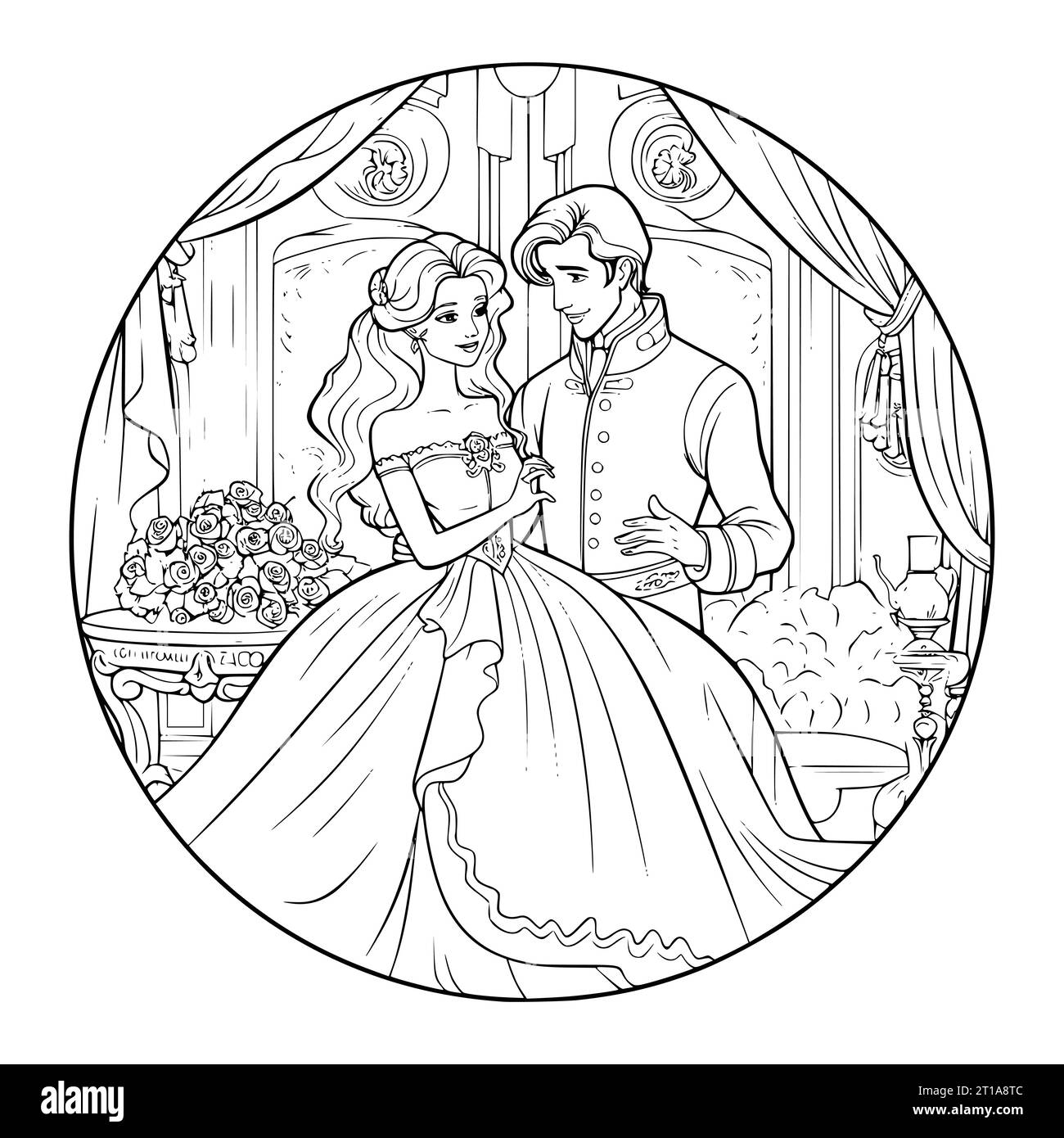 Princess Bride Coloring Pages Hi res Stock Photography And Images Alamy