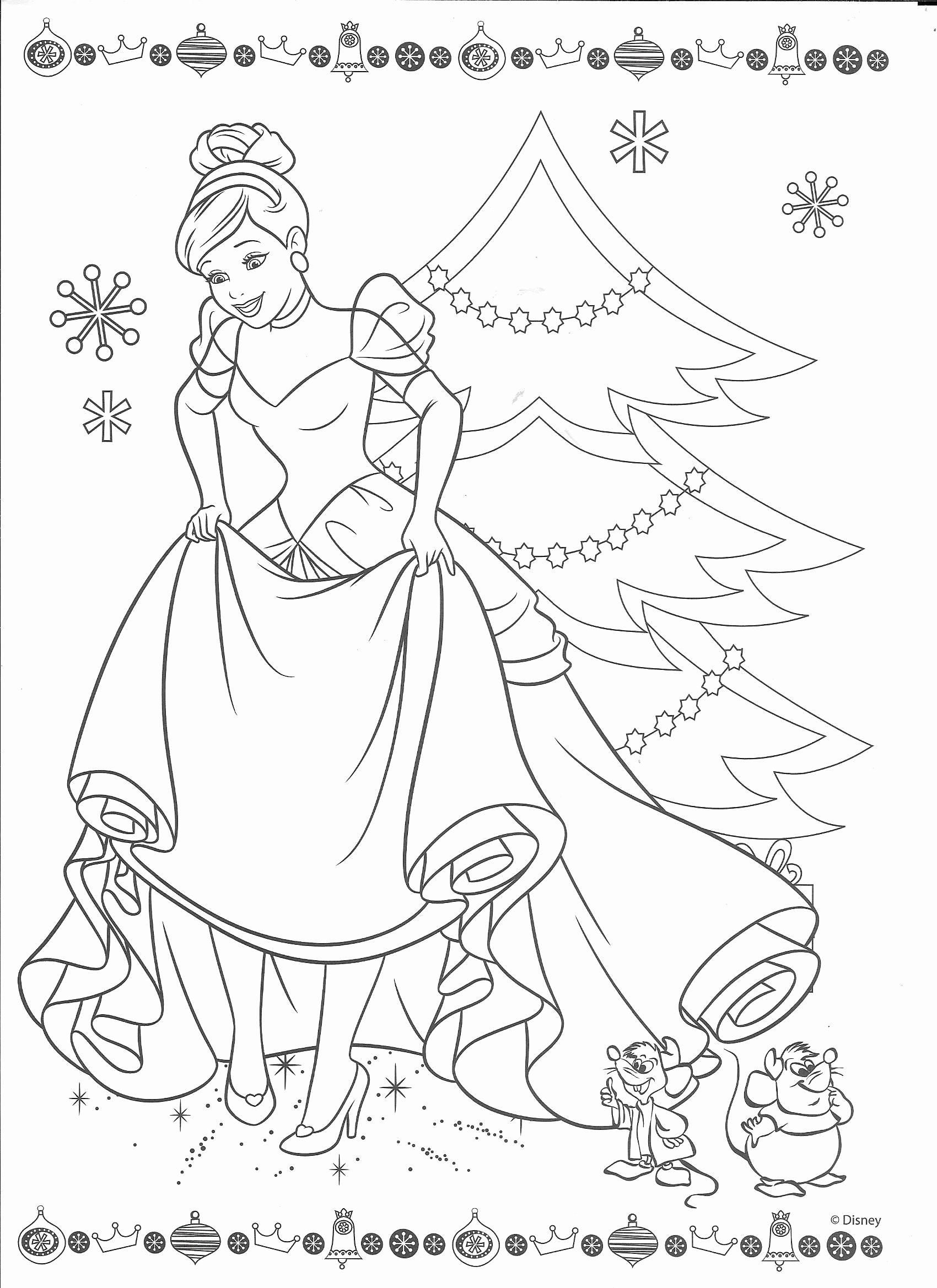 Princess Holiday Coloring Pages Free Download Goodimg Co
